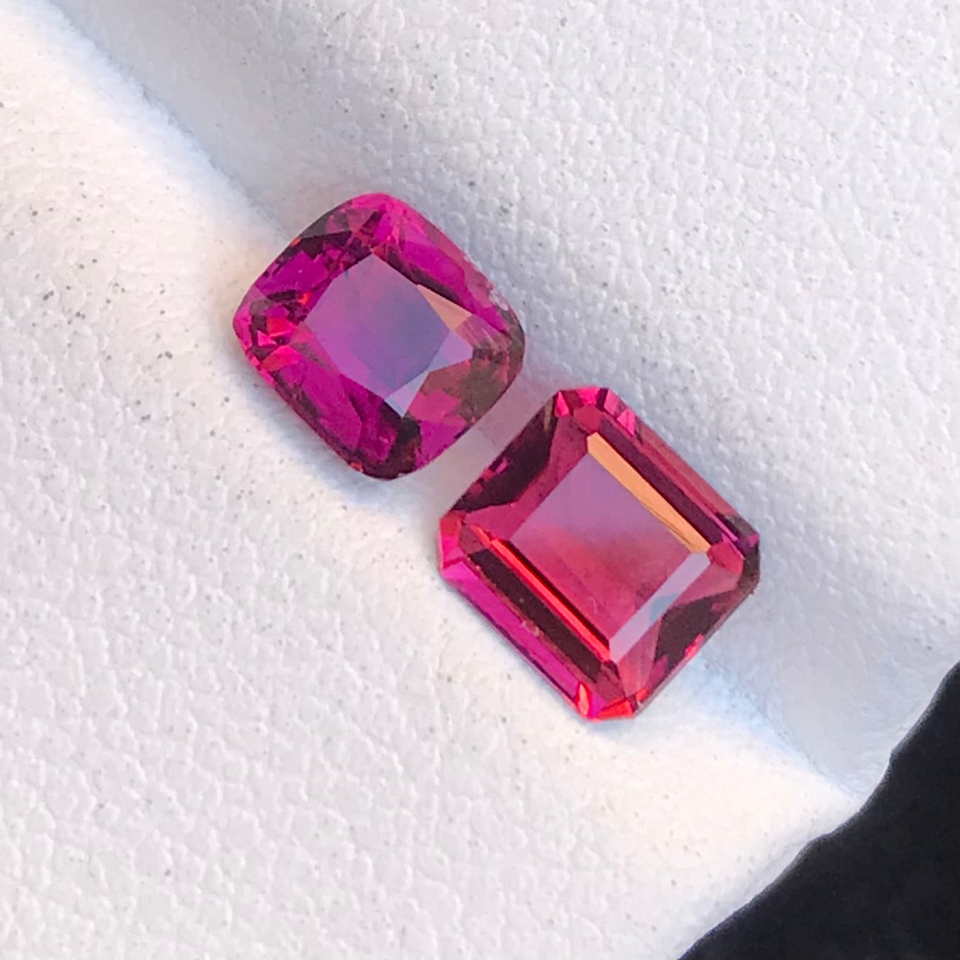 1.70-carat Natural Strawberry Pink Tourmalines Faceted From Afghanistan