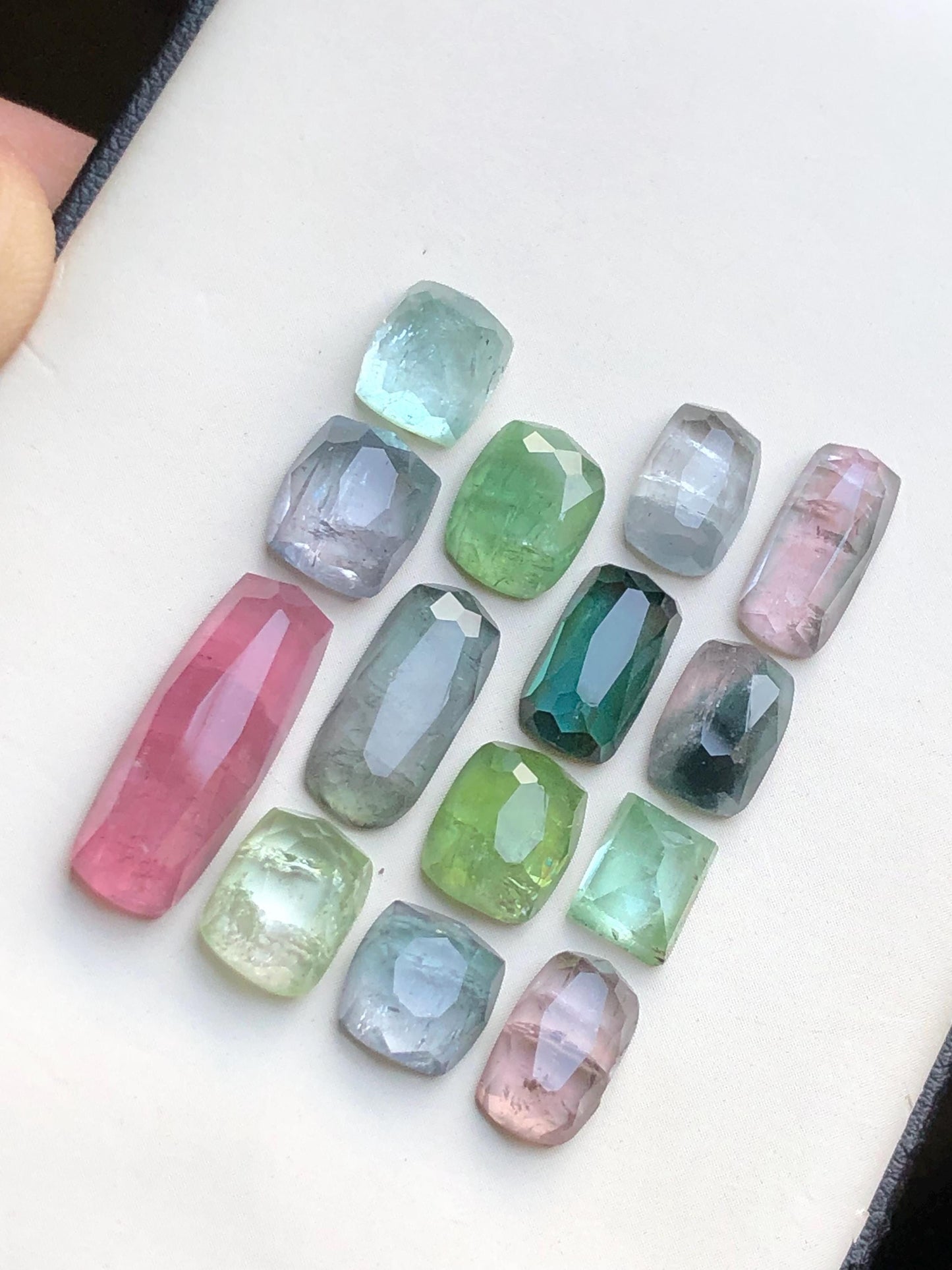 33.50 carats Multi colours tourmaline rose cuts origin Afghanistan kunar mine