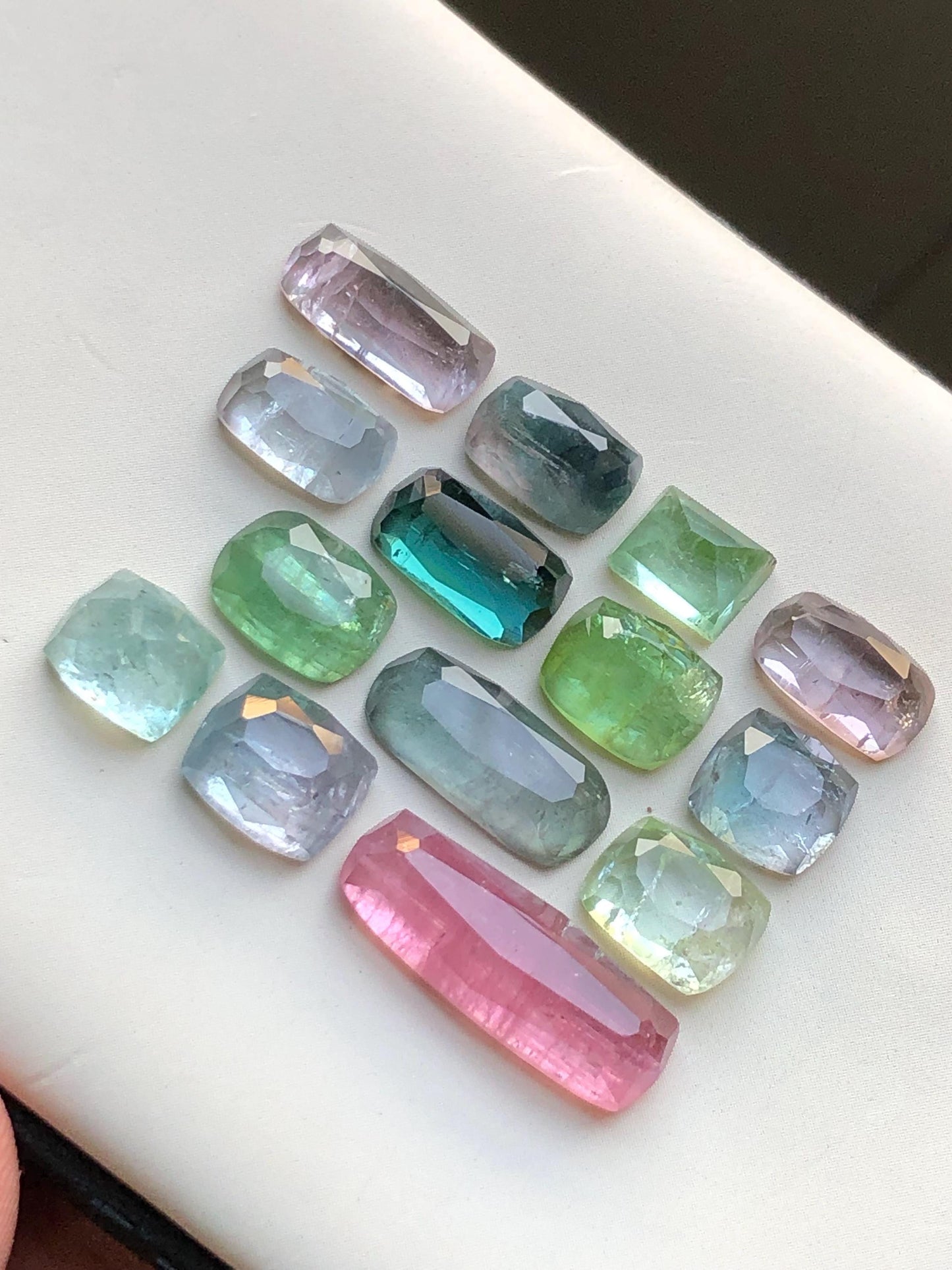 33.50 carats Multi colours tourmaline rose cuts origin Afghanistan kunar mine