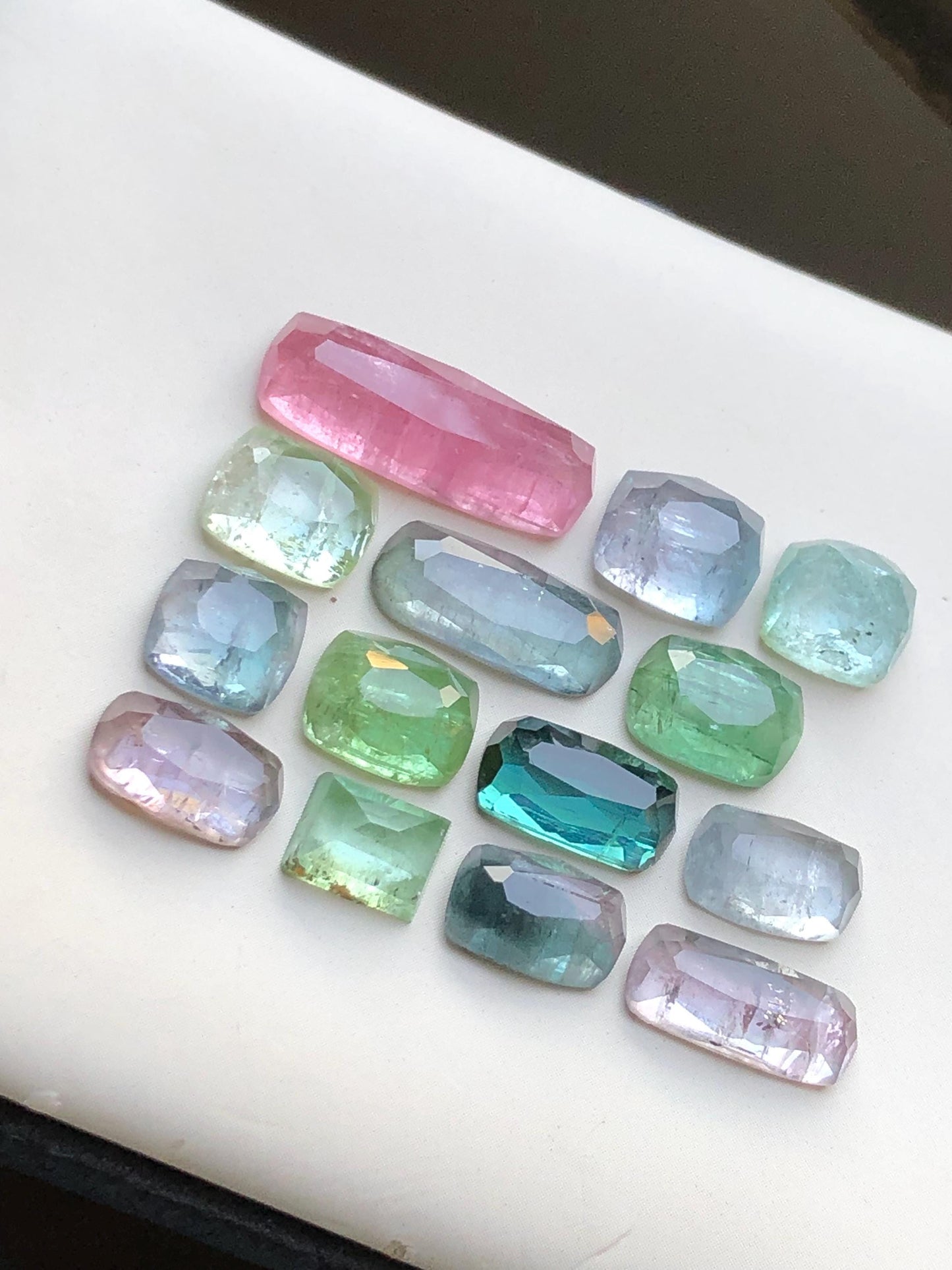 33.50 carats Multi colours tourmaline rose cuts origin Afghanistan kunar mine