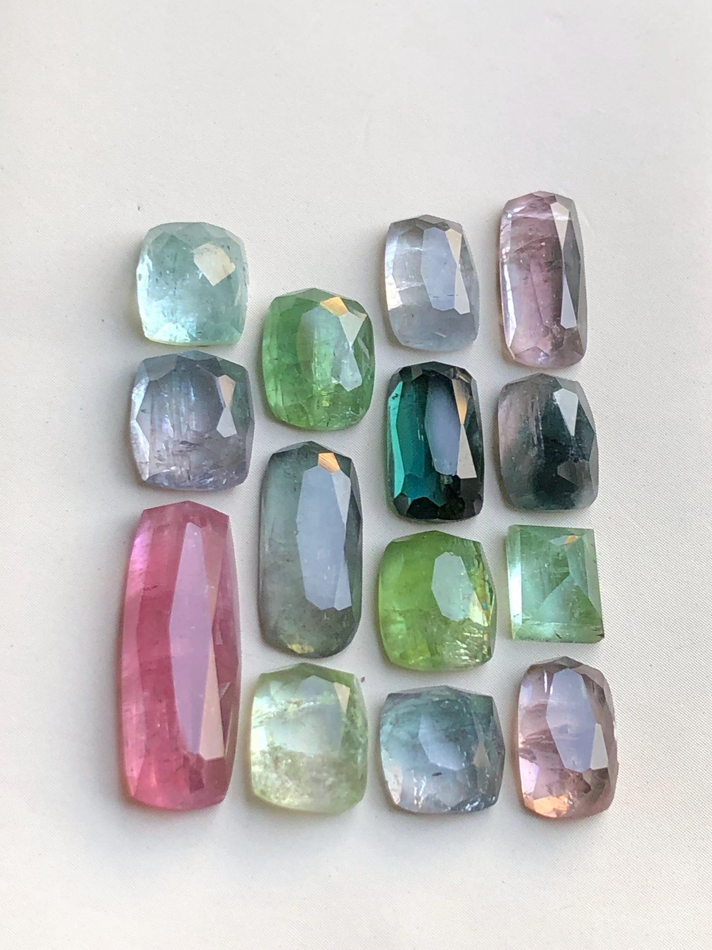 33.50 carats Multi colours tourmaline rose cuts origin Afghanistan kunar mine
