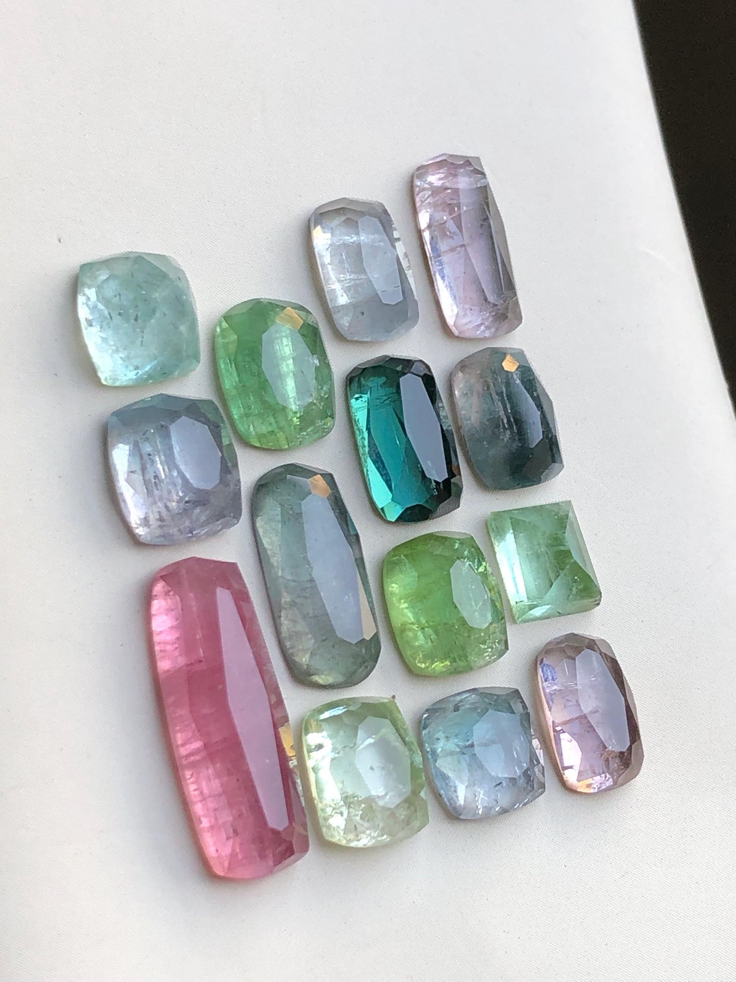 33.50 carats Multi colours tourmaline rose cuts origin Afghanistan kunar mine