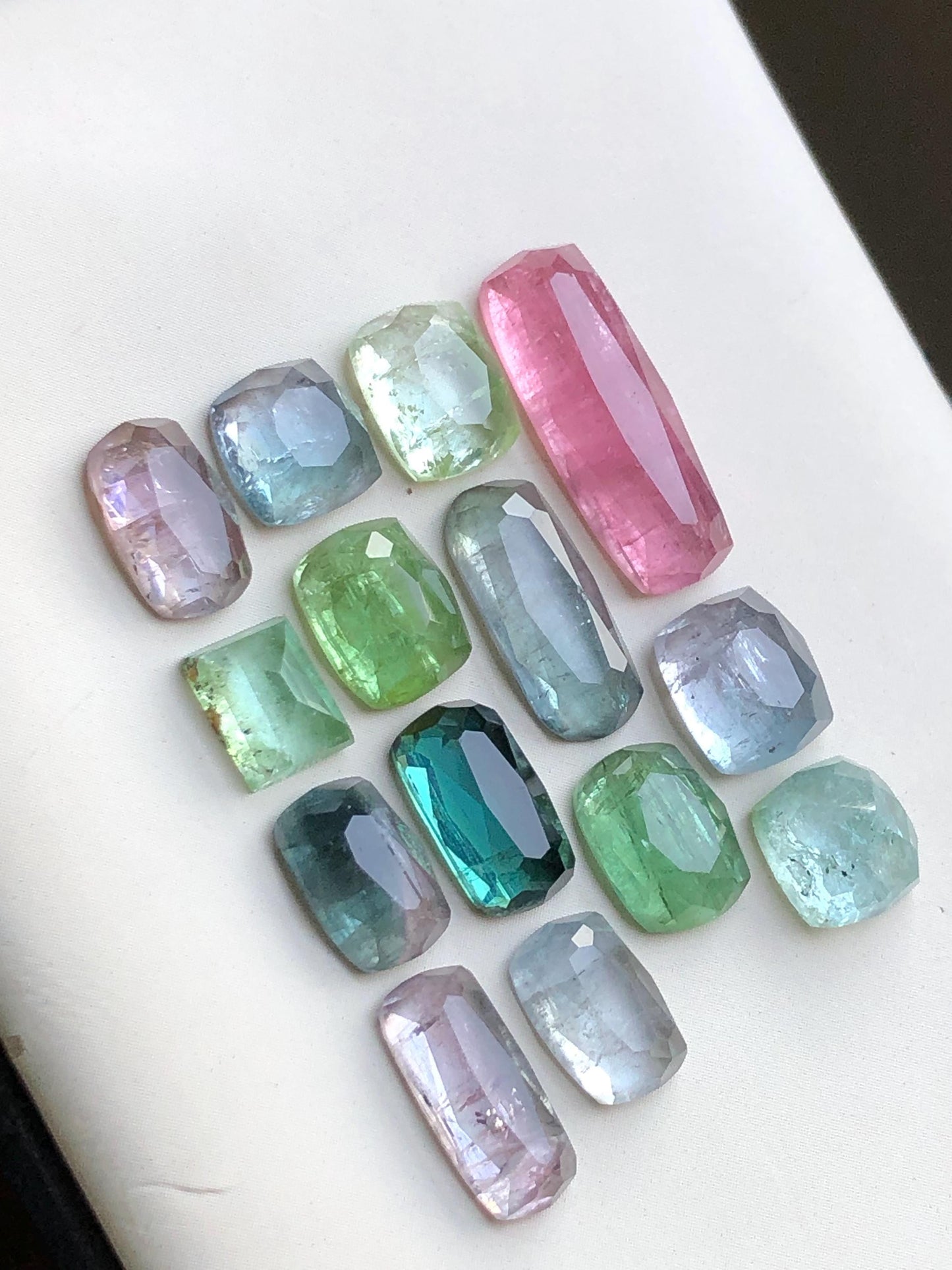 33.50 carats Multi colours tourmaline rose cuts origin Afghanistan kunar mine
