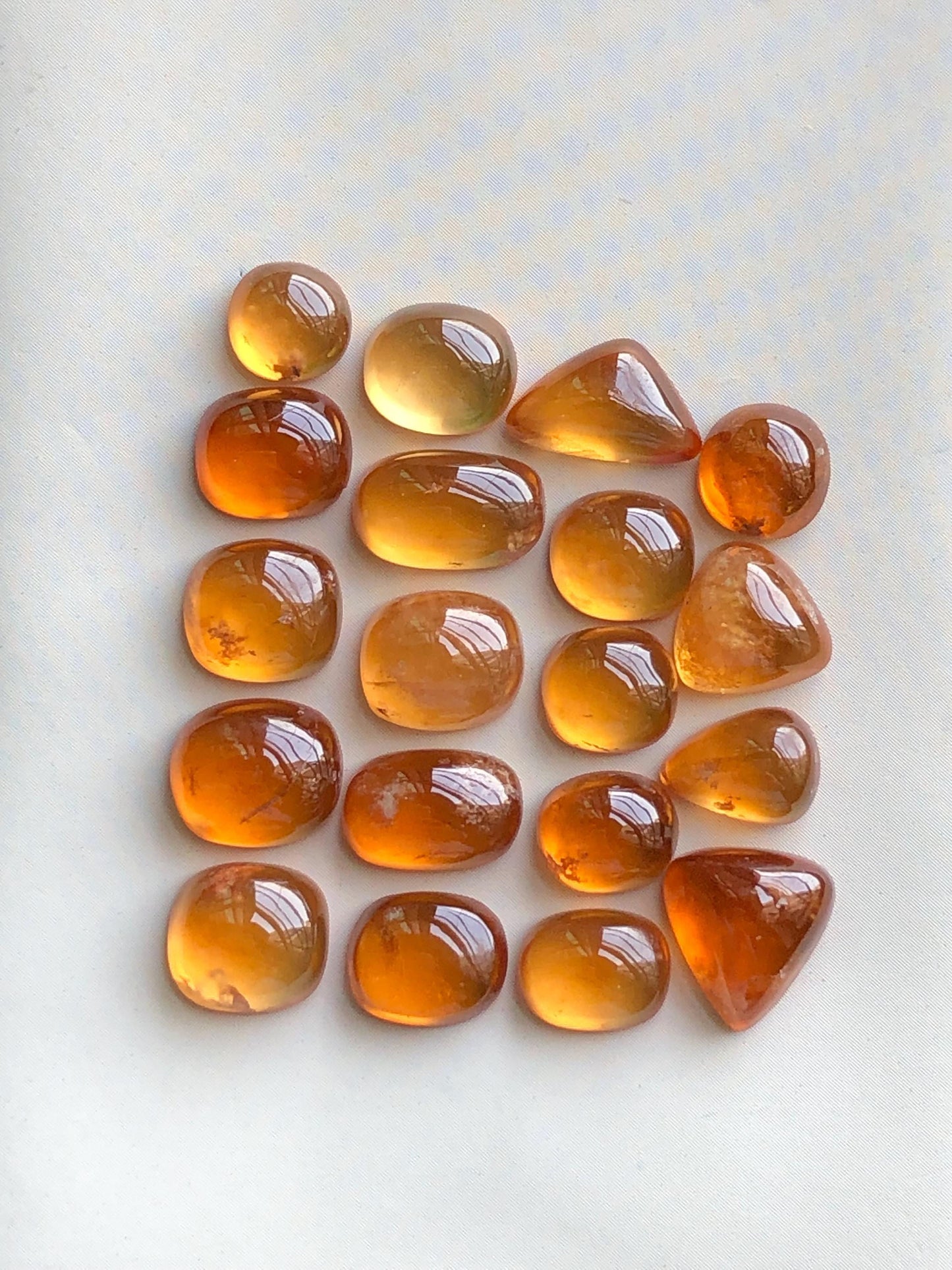 50 carats Spesertine garnet cabochons lot