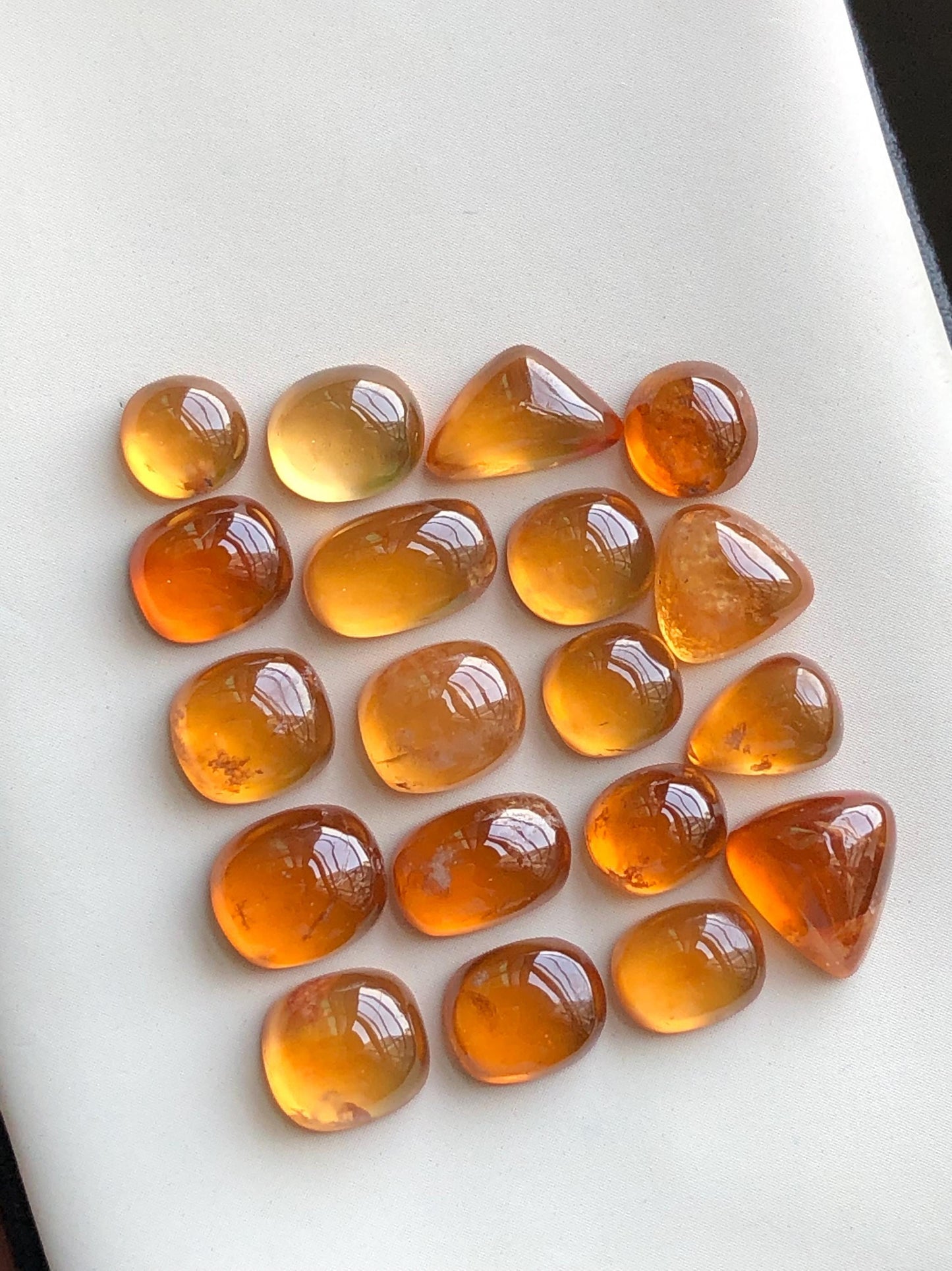 50 carats Spesertine garnet cabochons lot