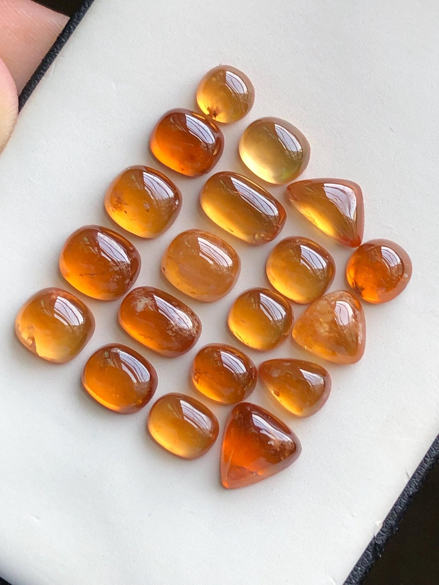 50 carats Spesertine garnet cabochons lot