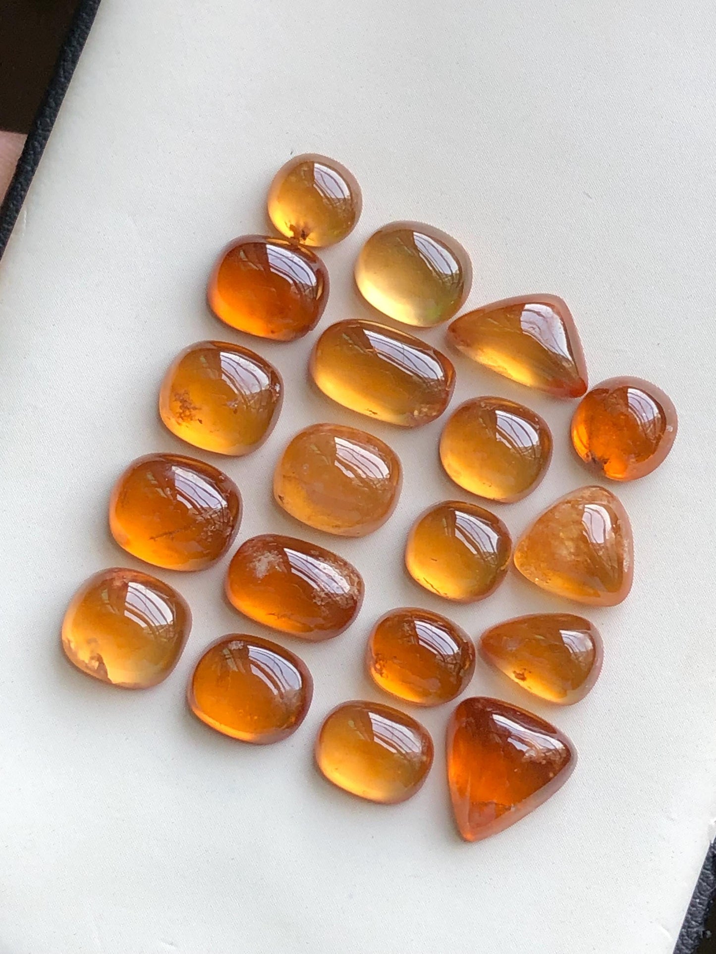 50 carats Spesertine garnet cabochons lot