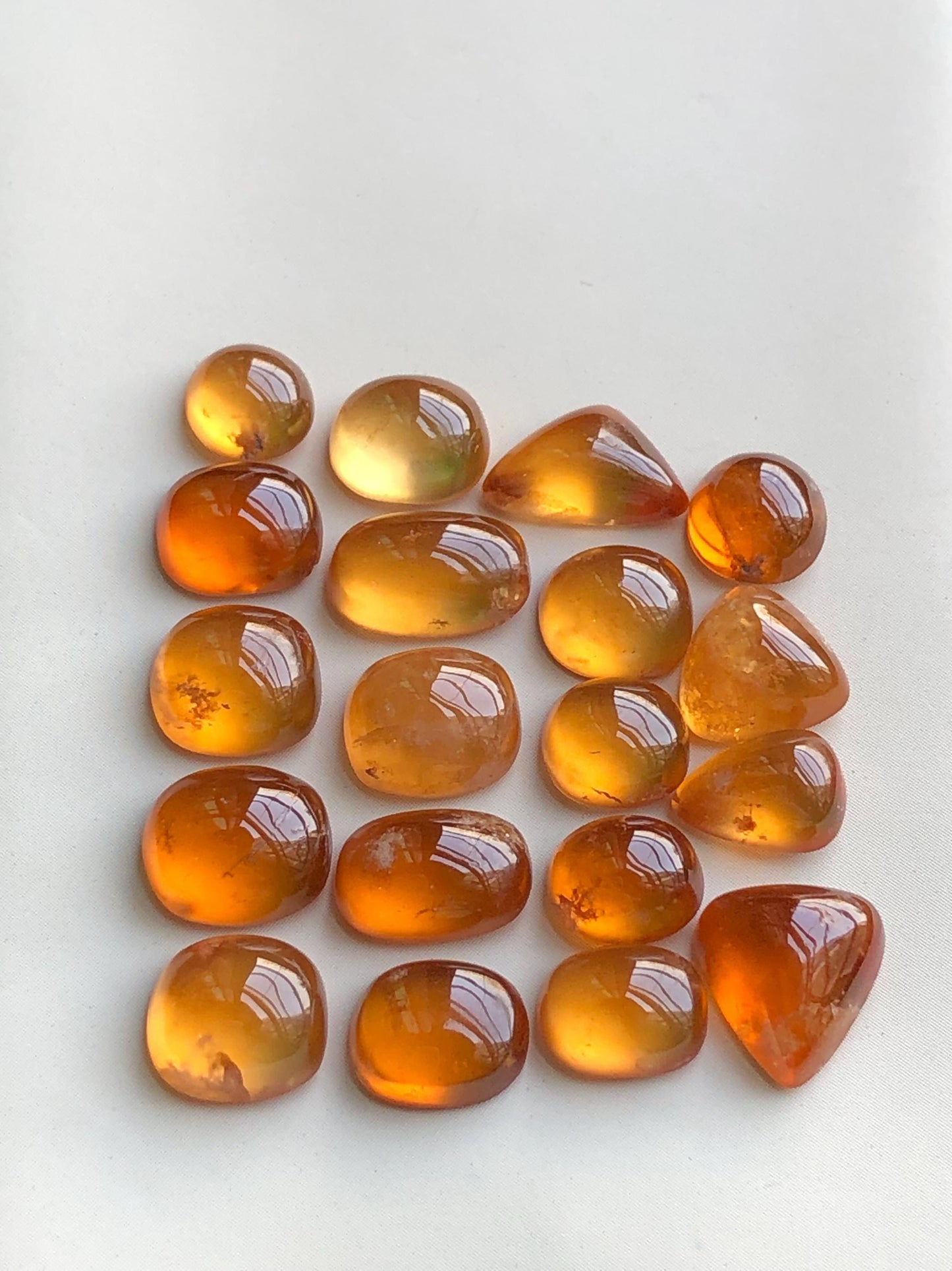 50 carats Spesertine garnet cabochons lot