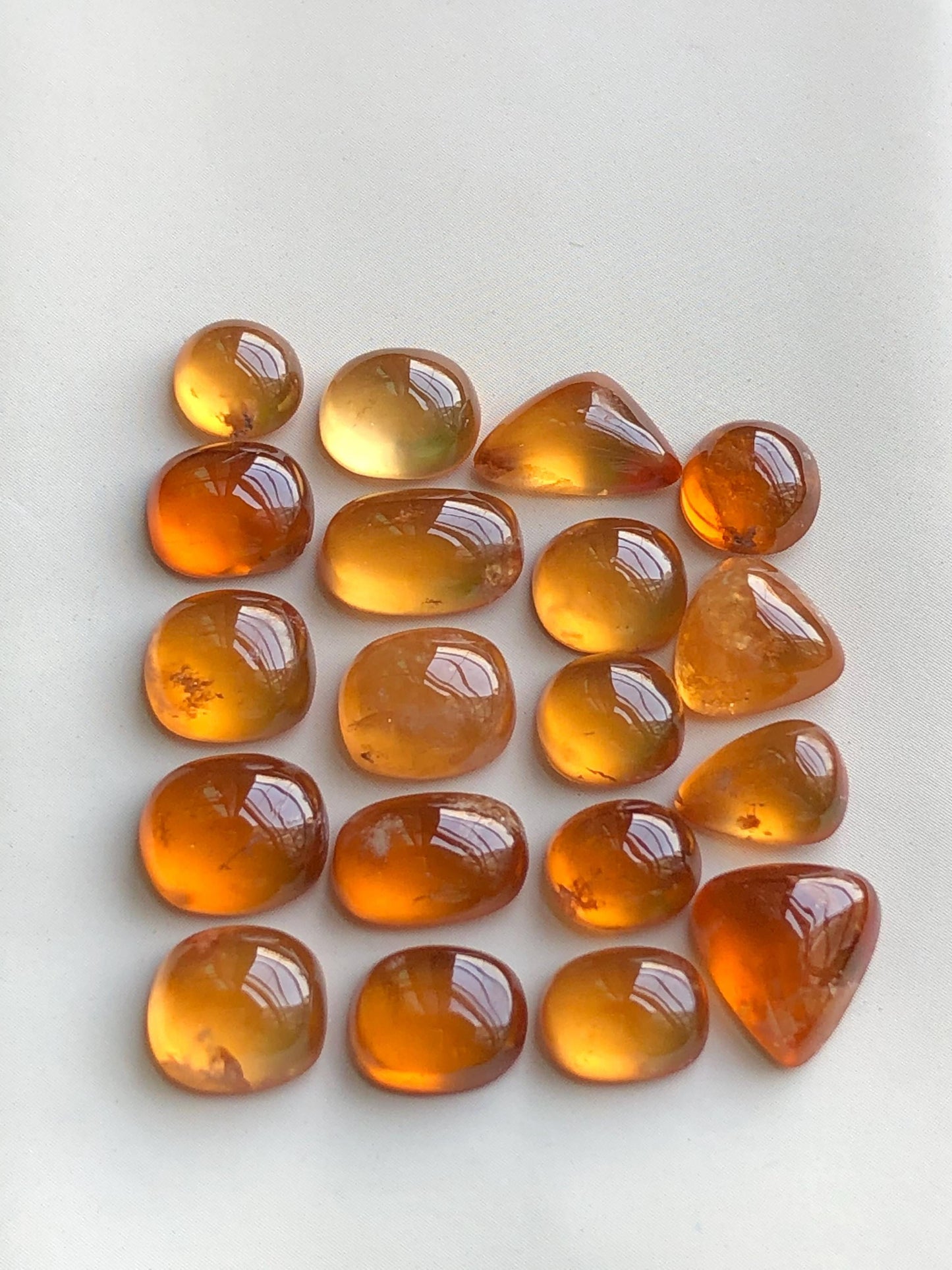 50 carats Spesertine garnet cabochons lot