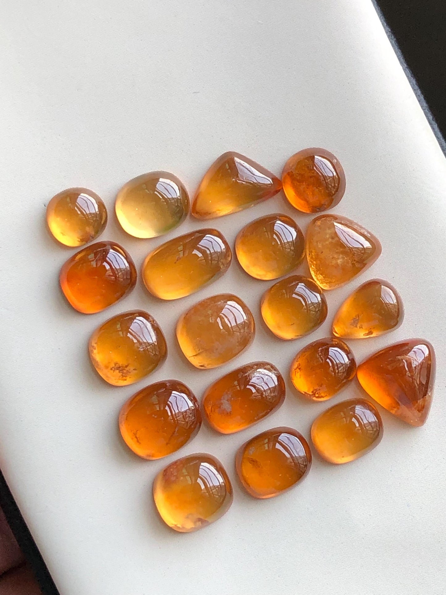 50 carats Spesertine garnet cabochons lot