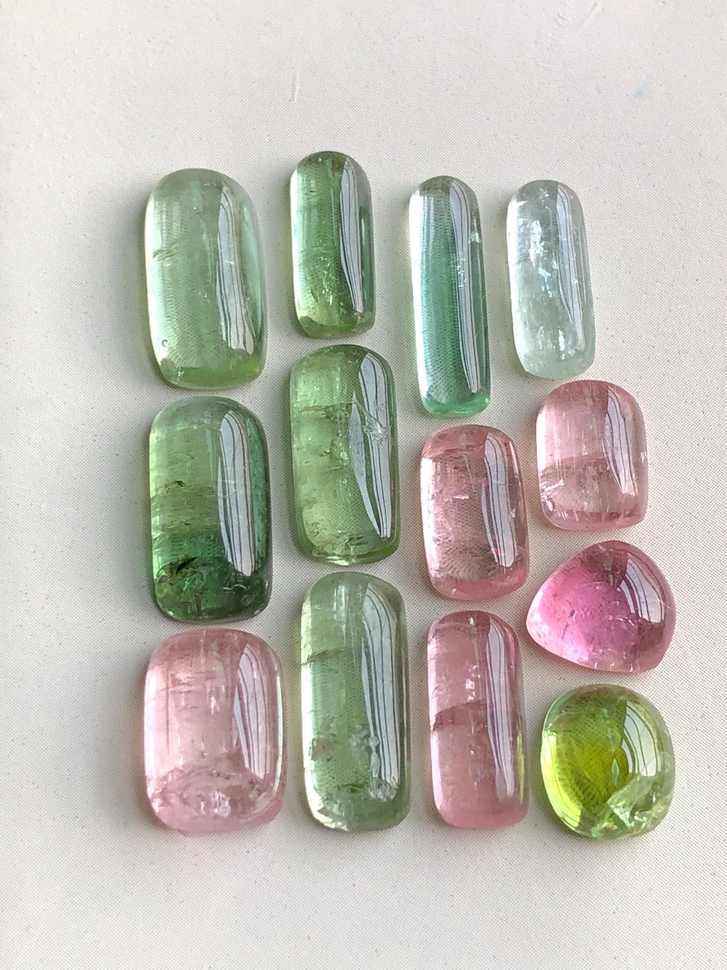 37 carats Multi colours tourmaline cabochons lot origin Afghanistan kunar mine