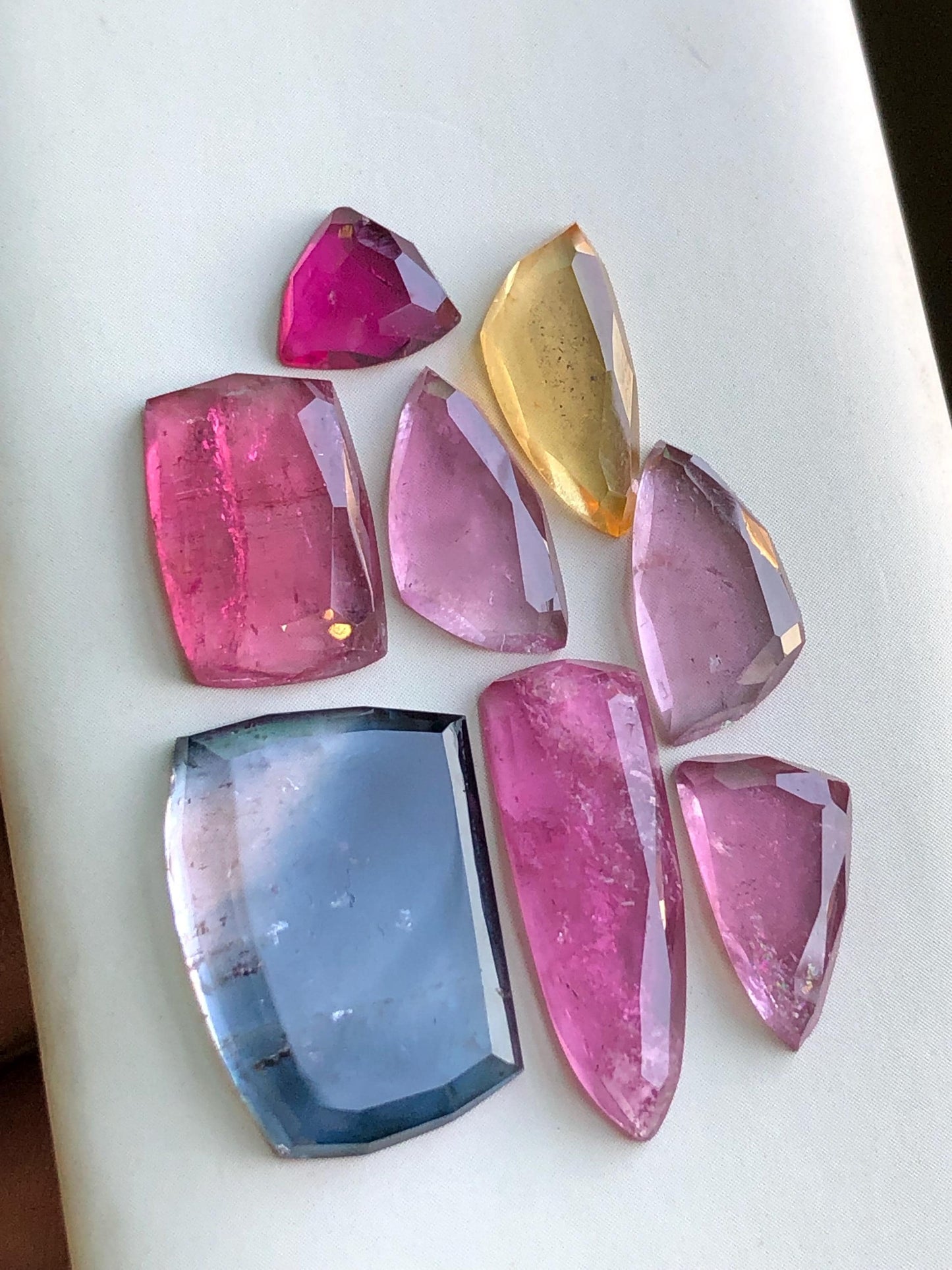 31.30 carats Tourmaline rose cuts lot origin Afghanistan