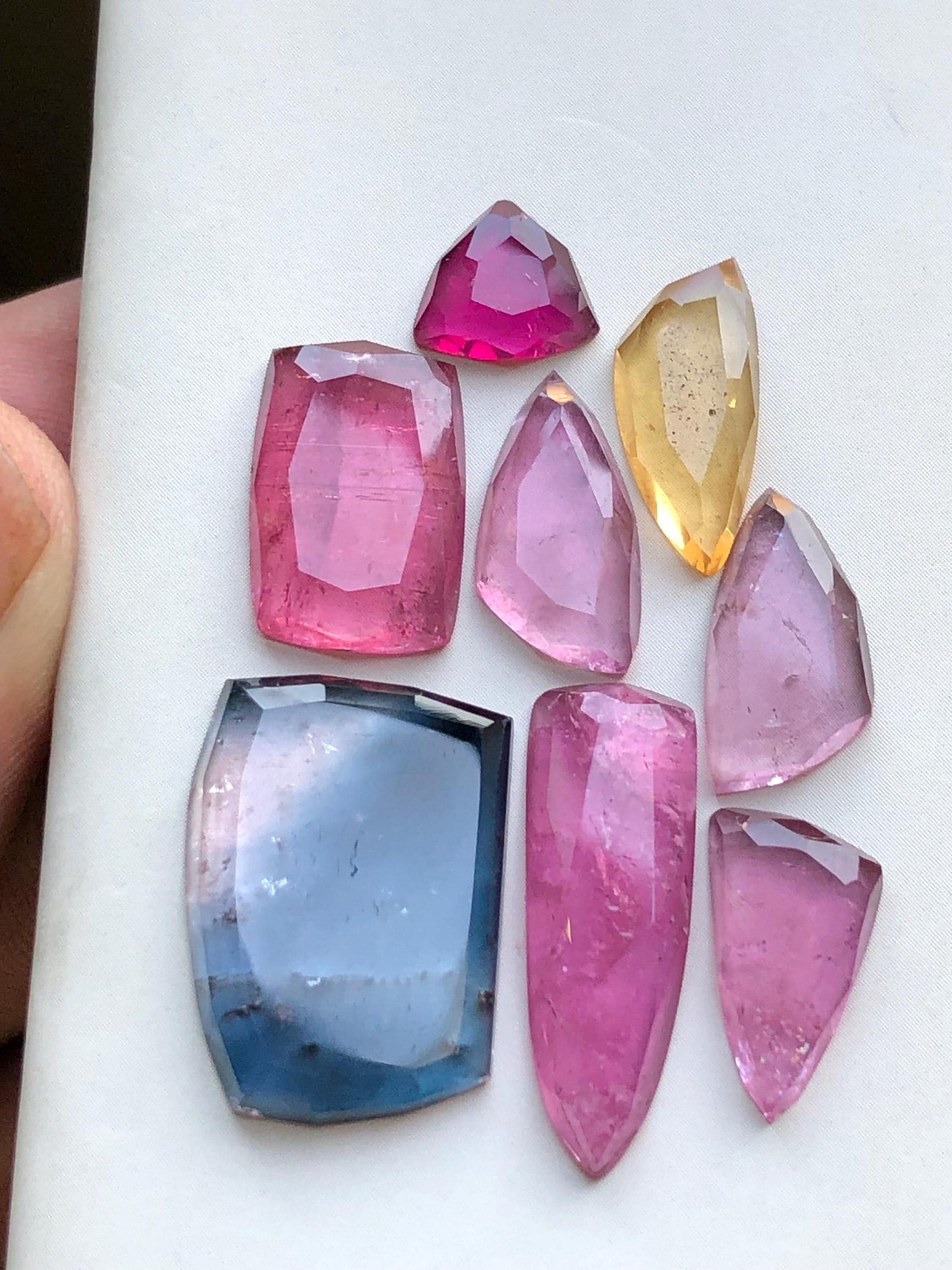 31.30 carats Tourmaline rose cuts lot origin Afghanistan