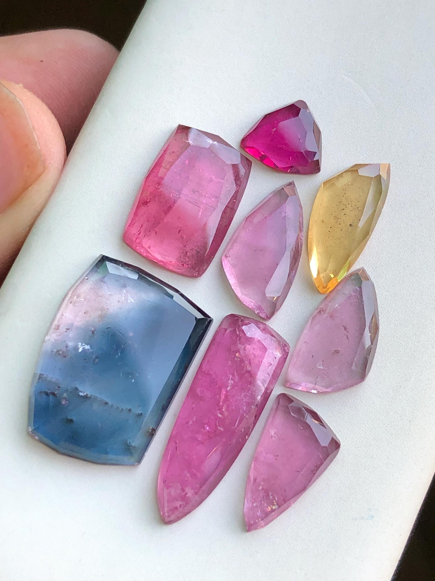 31.30 carats Tourmaline rose cuts lot origin Afghanistan