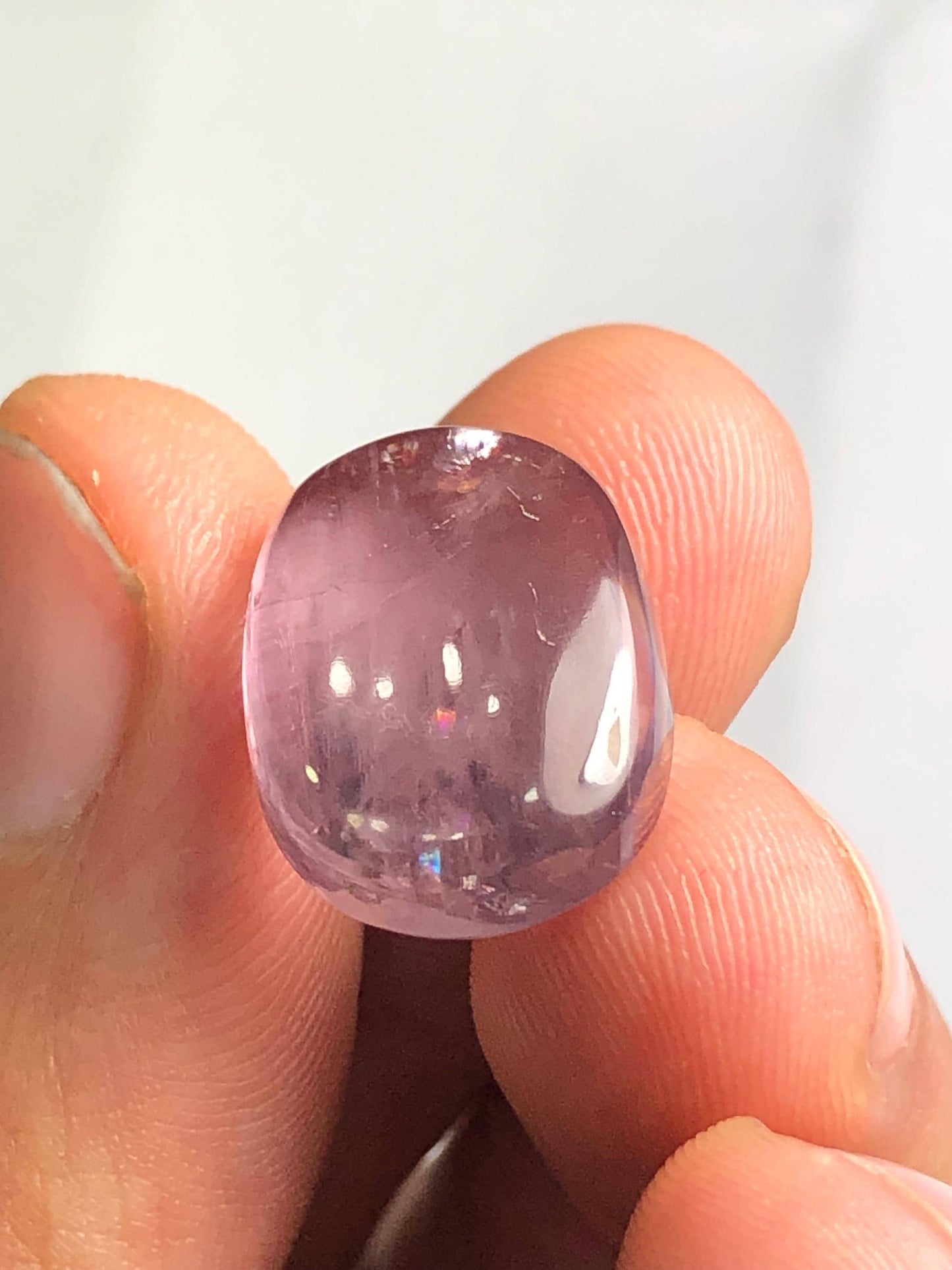 Diaspore Cabochon 18 ct - Rare Gem of Transformation and Strength