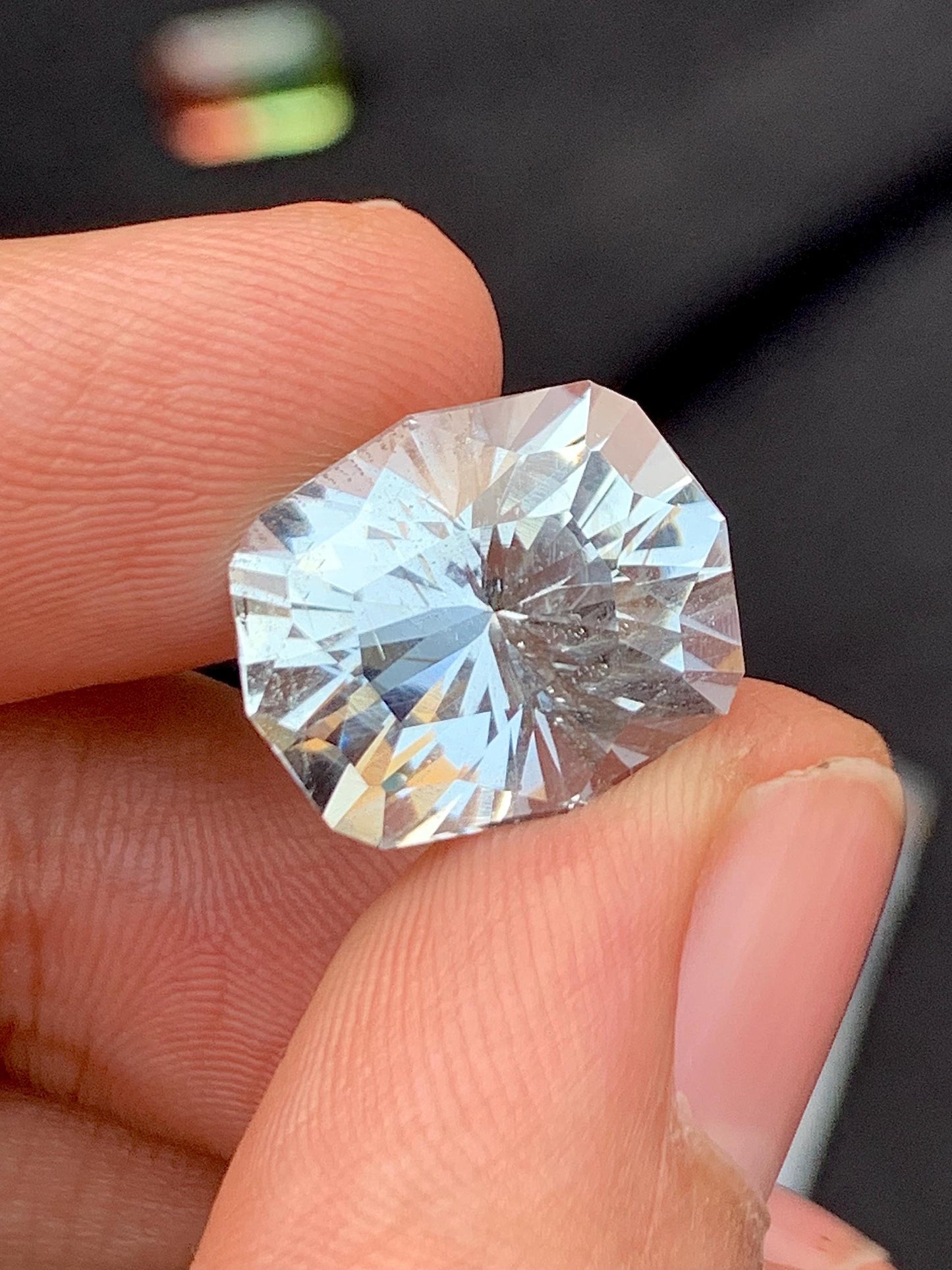 Aquamarine Faceted 11.25 ct - Unique Cut from Pakistan Nagar Mine