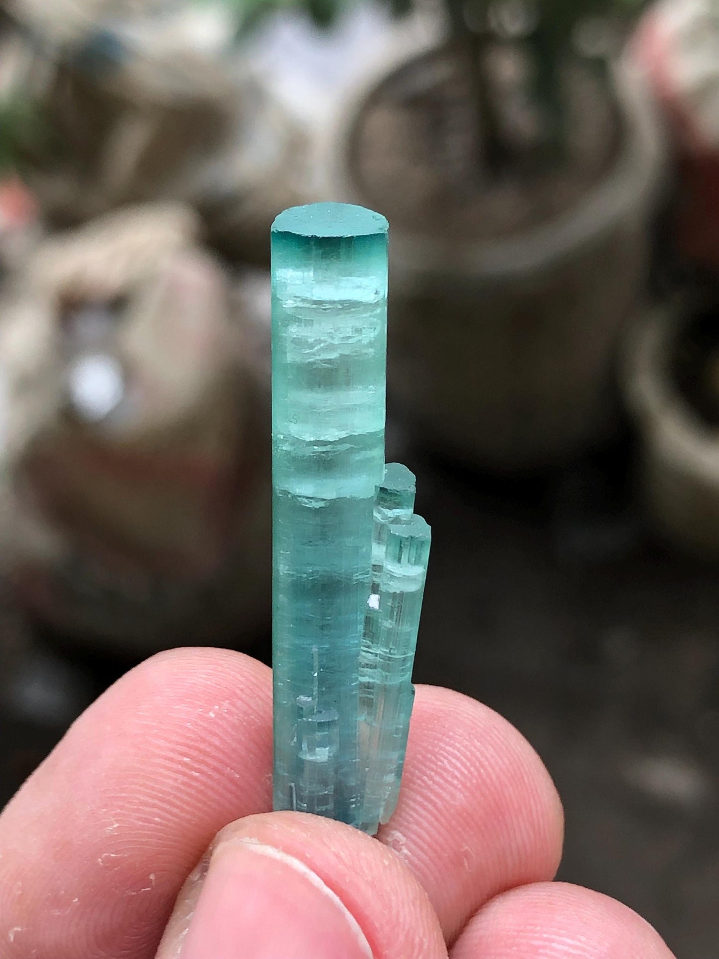 Bi Colour Tourmaline Crystal 18.70 ct - Terminated Afghan Specimen