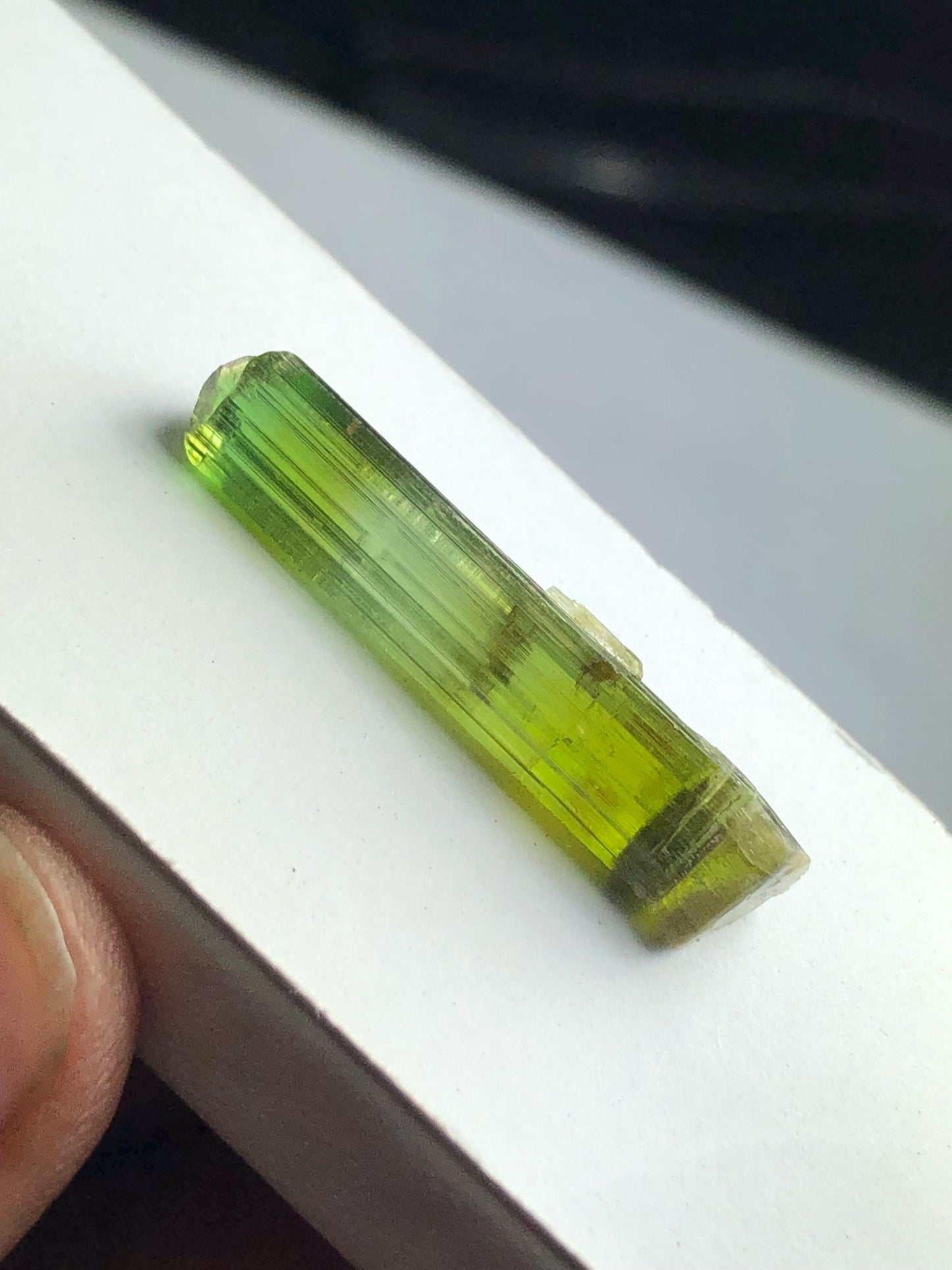 Green Tourmaline Crystal 13 ct – Terminated Afghan Collector Piece