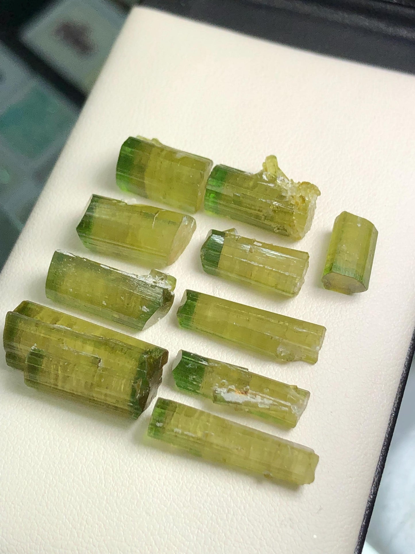 Bi Colour Tourmaline Crystal Lot 67 ct - Terminated Afghan Mineral Display