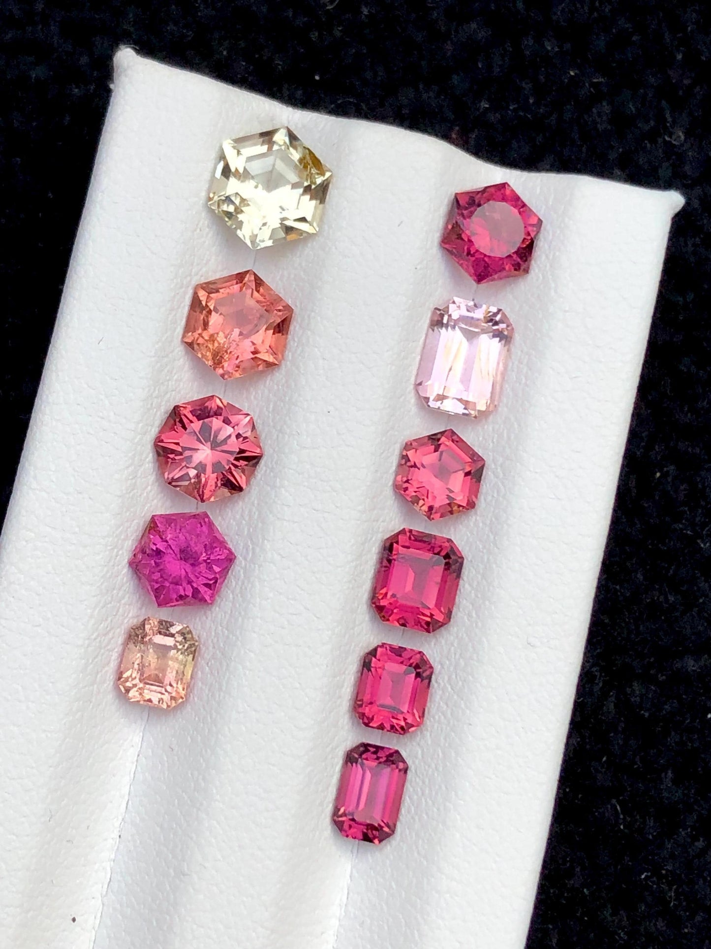 Fancy Cut Multi Colour Tourmaline Lot Faceted 8.40 ct - Gemstones for Jewelry