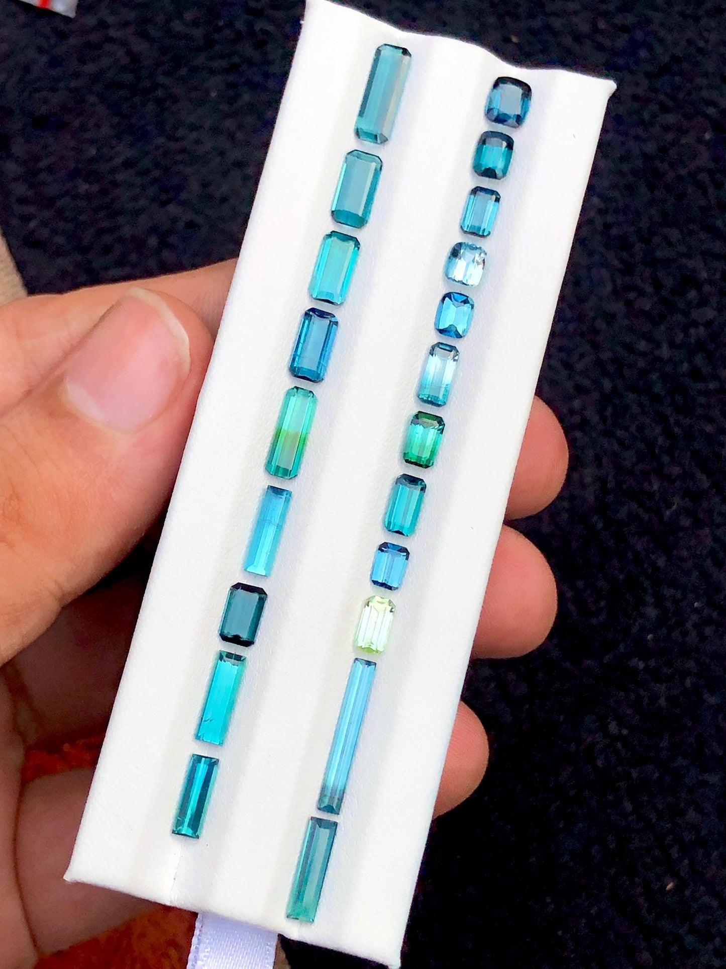 Bright Blue Tourmaline Lot Faceted 12.75 ct - Loose Stones for Jewelry