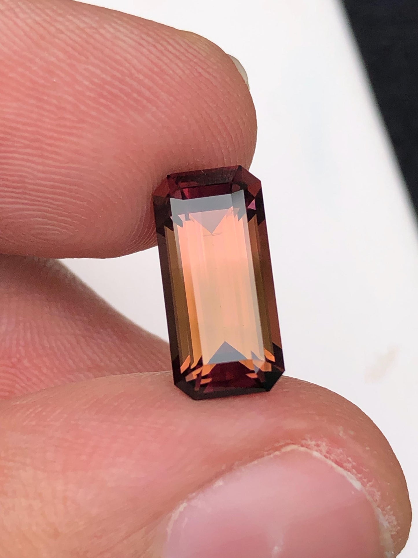 Peach Pink Tourmaline Faceted 3.80 ct - Loose Stone for Jewelry