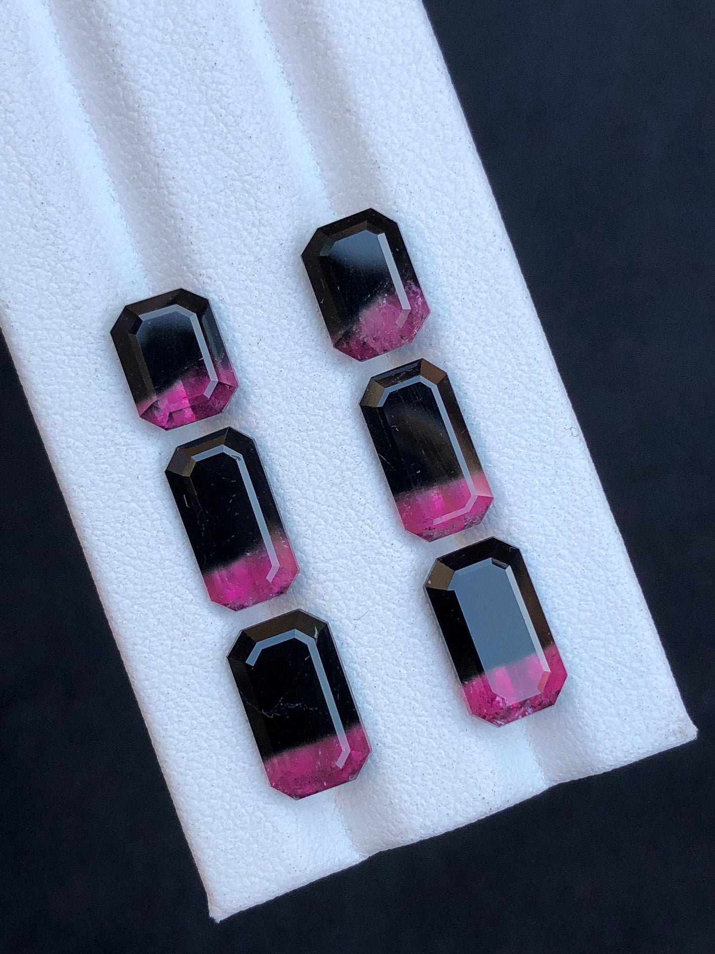 Bi Colour Tourmaline Faceted Pair 17.70 ct - Gemstone Pair for Earrings
