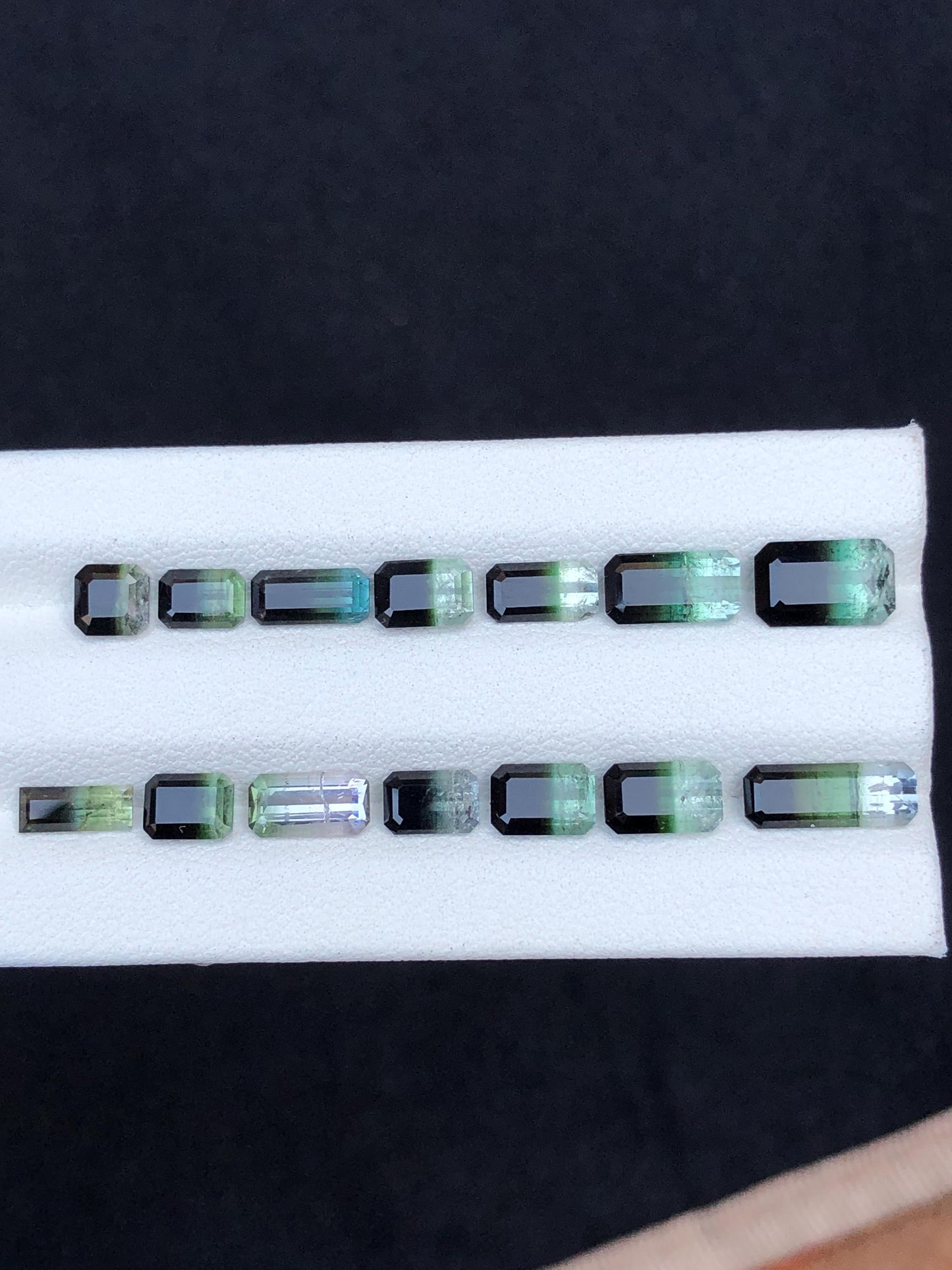 Bi colour Tourmaline Faceted Lot 11.55 ct - Loose Gemstones from Afghanistan