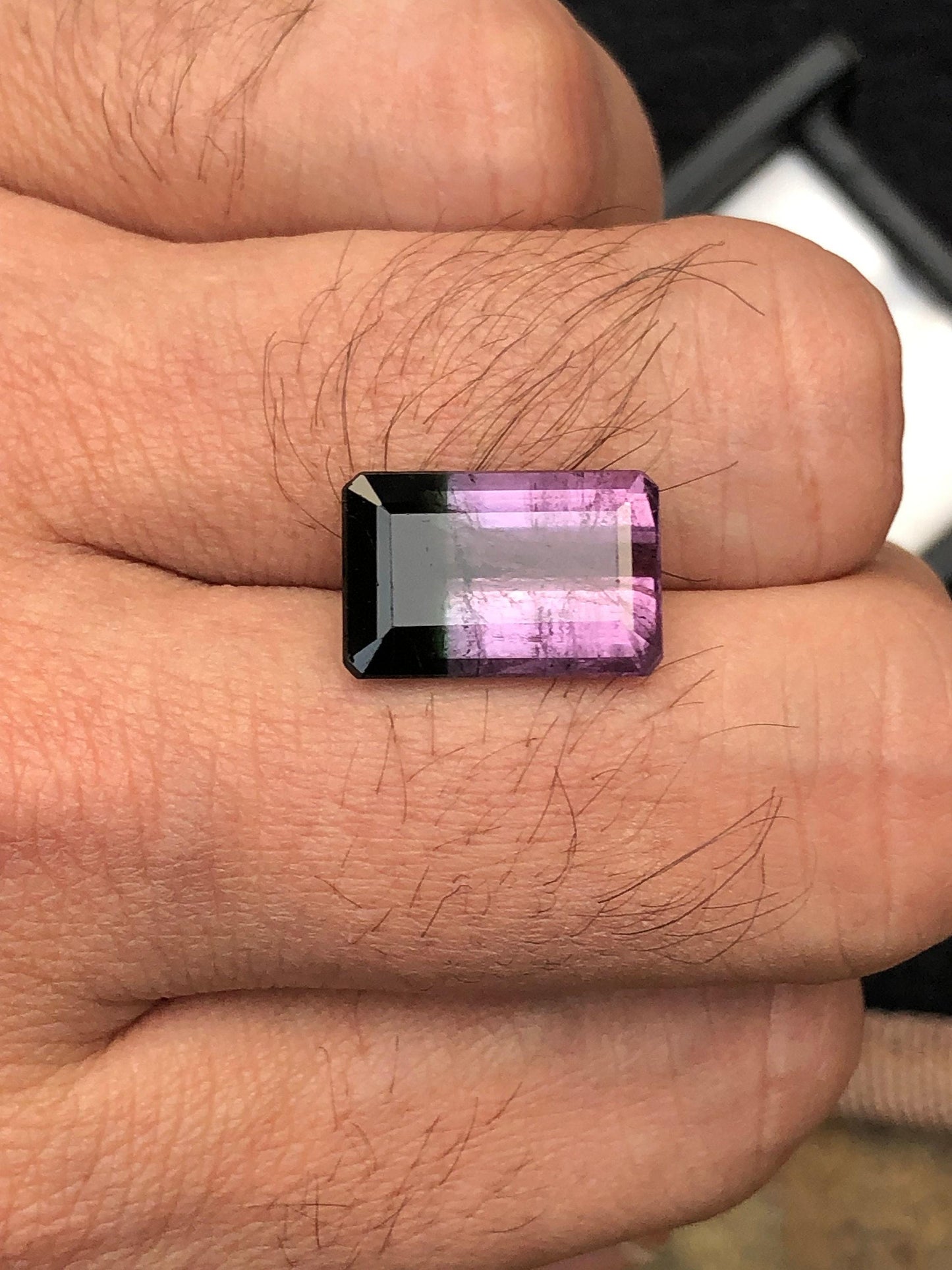 Bi colour Tourmaline Faceted 8.30 ct - Fine Loose Gemstone