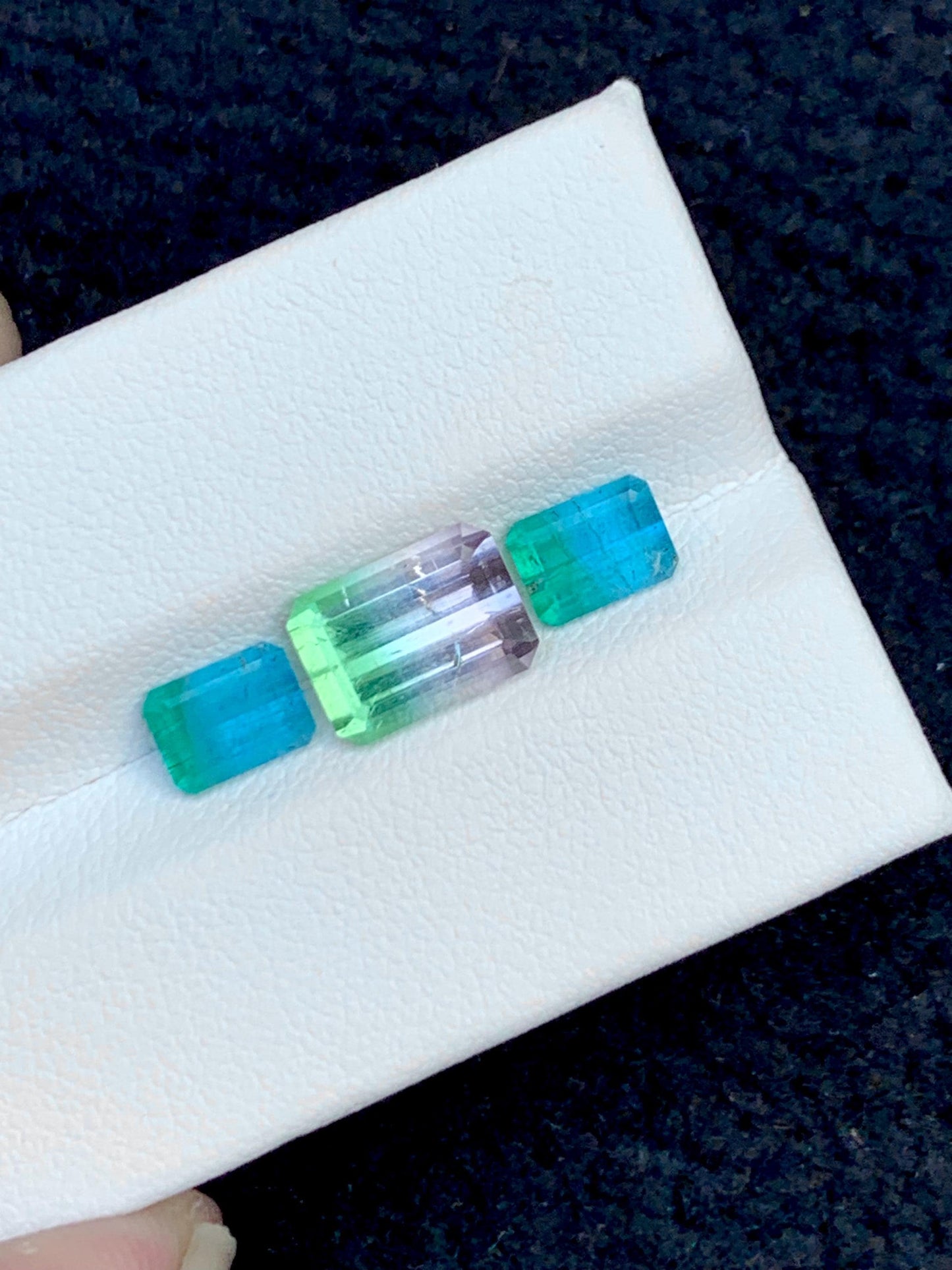 Watermelon Tourmaline Faceted Pair 4.40 ct - Matching Jewelry Stones