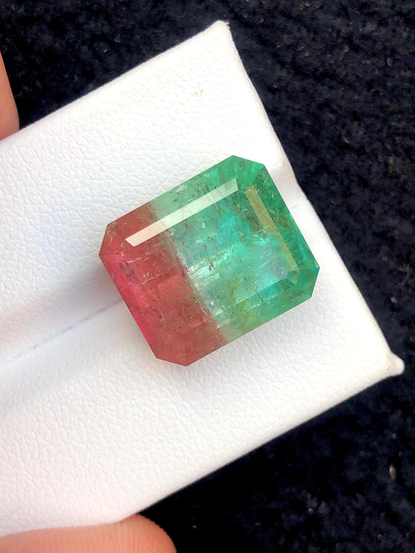 Watermelon Tourmaline Faceted 19.50 ct - Collector Jewelry Stone