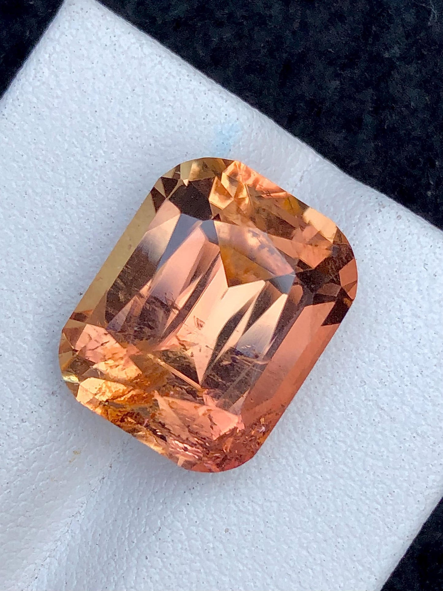 Oven Flame Tourmaline Faceted 12.90 ct - Rare Collector Gem