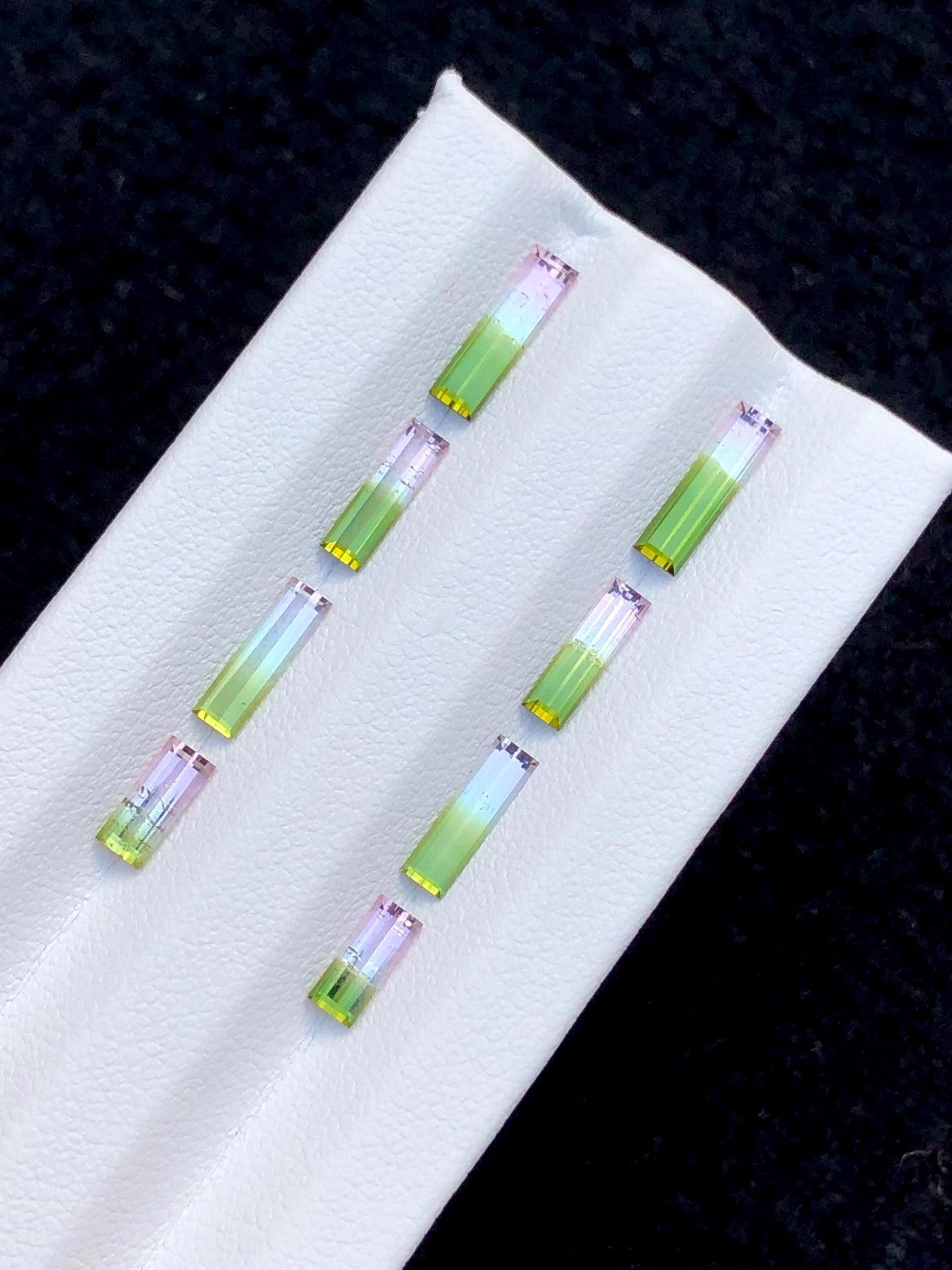 Watermelon Tourmaline Faceted Pair 3.50 ct - Earrings Wedding Pair