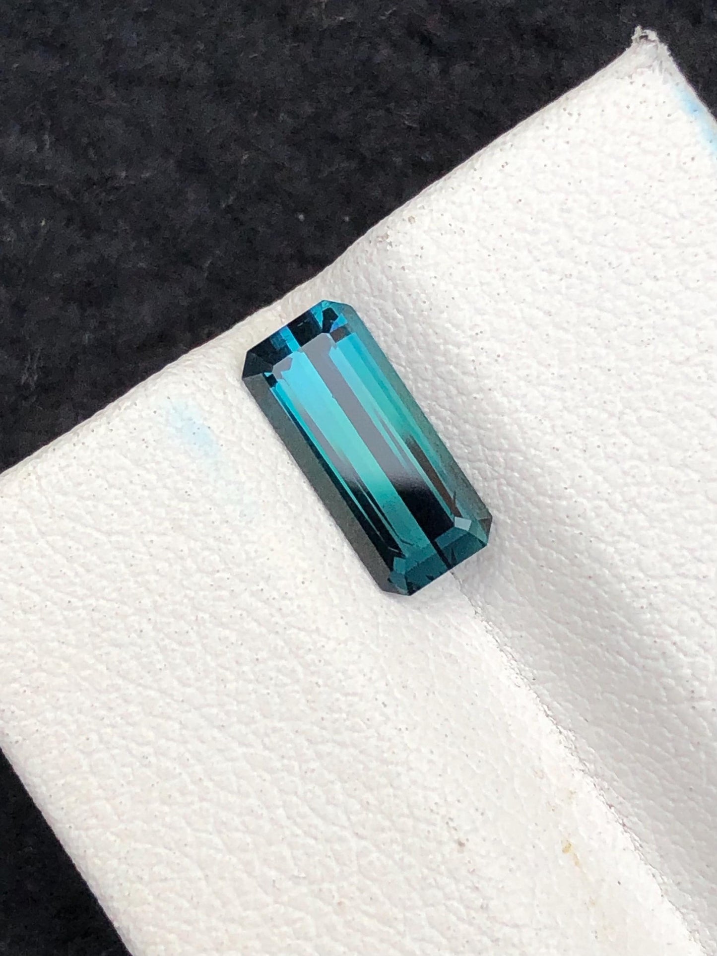 Blue Green Tourmaline Faceted 1.50 ct - Calibrated Wedding Gem