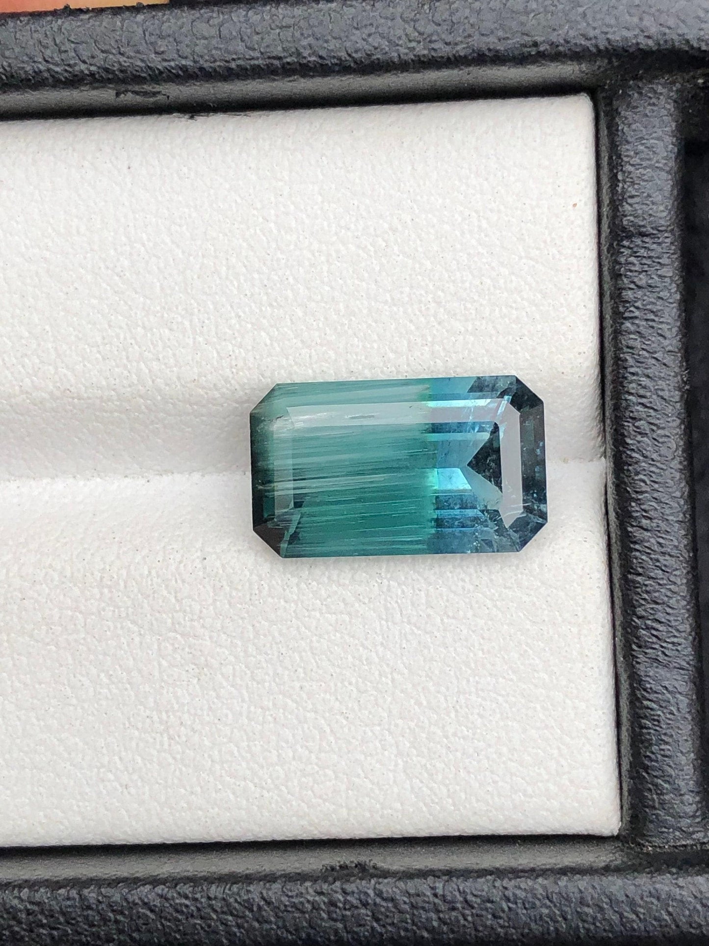 Neon Blue Cat’s Eye Tourmaline Faceted 4.55 ct - Rare Collector Gem