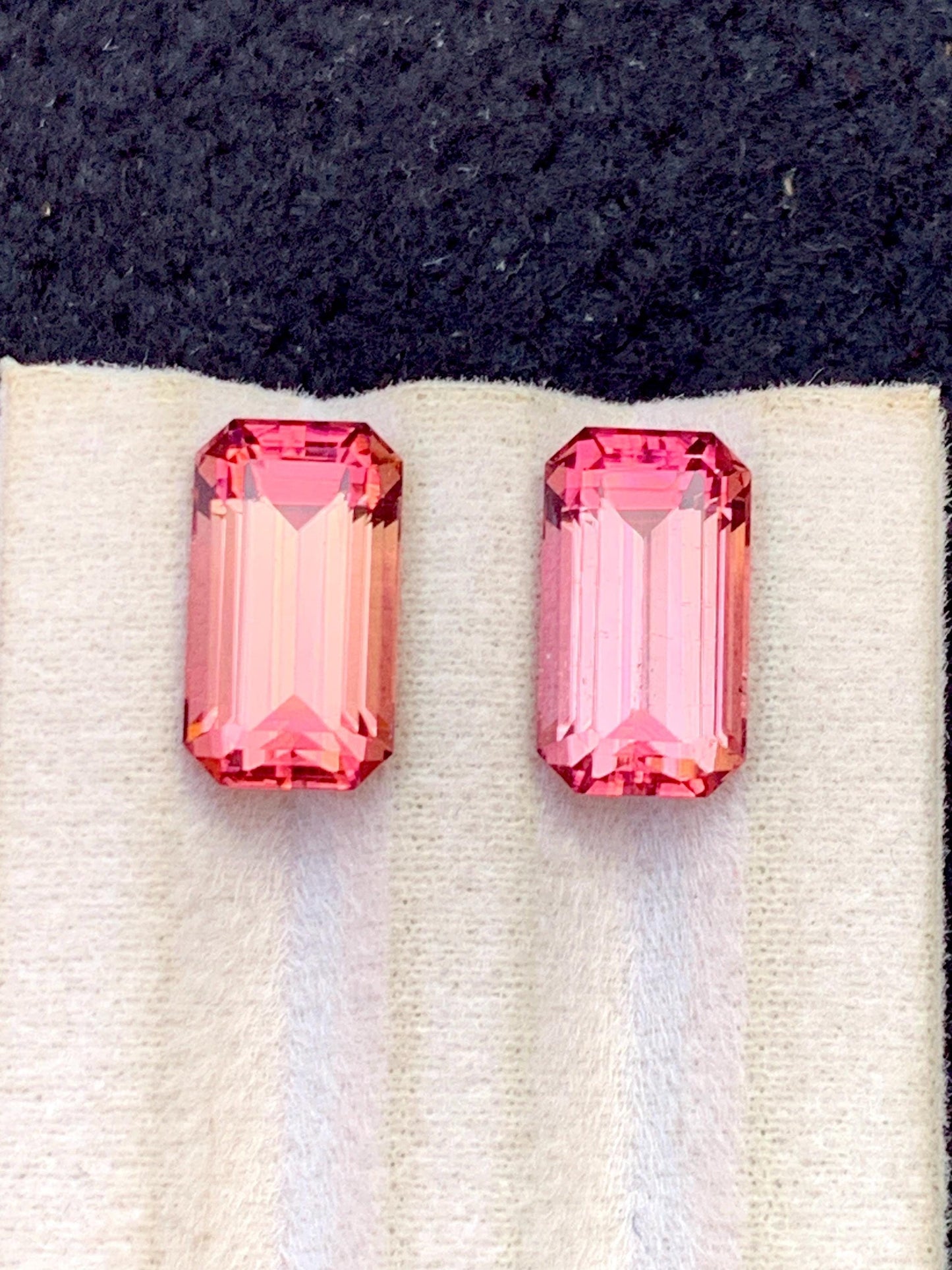 Pink Tourmaline Pair: 10.20 ct Afghanistan Cushion Cut Gemstones