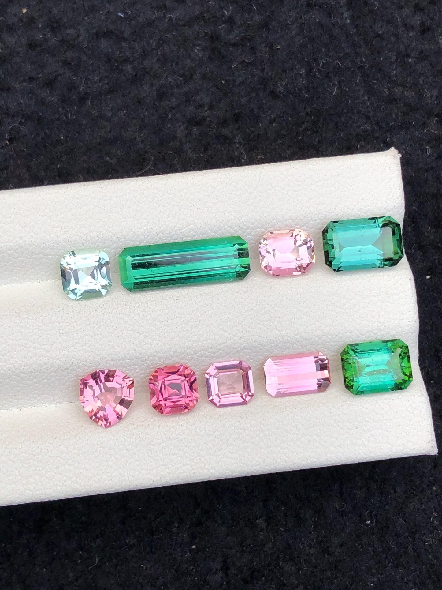 مجموعة من التورمالين متعدد الألوان، 10.00 قيراط - طرد من أفغانستان للمقتنين