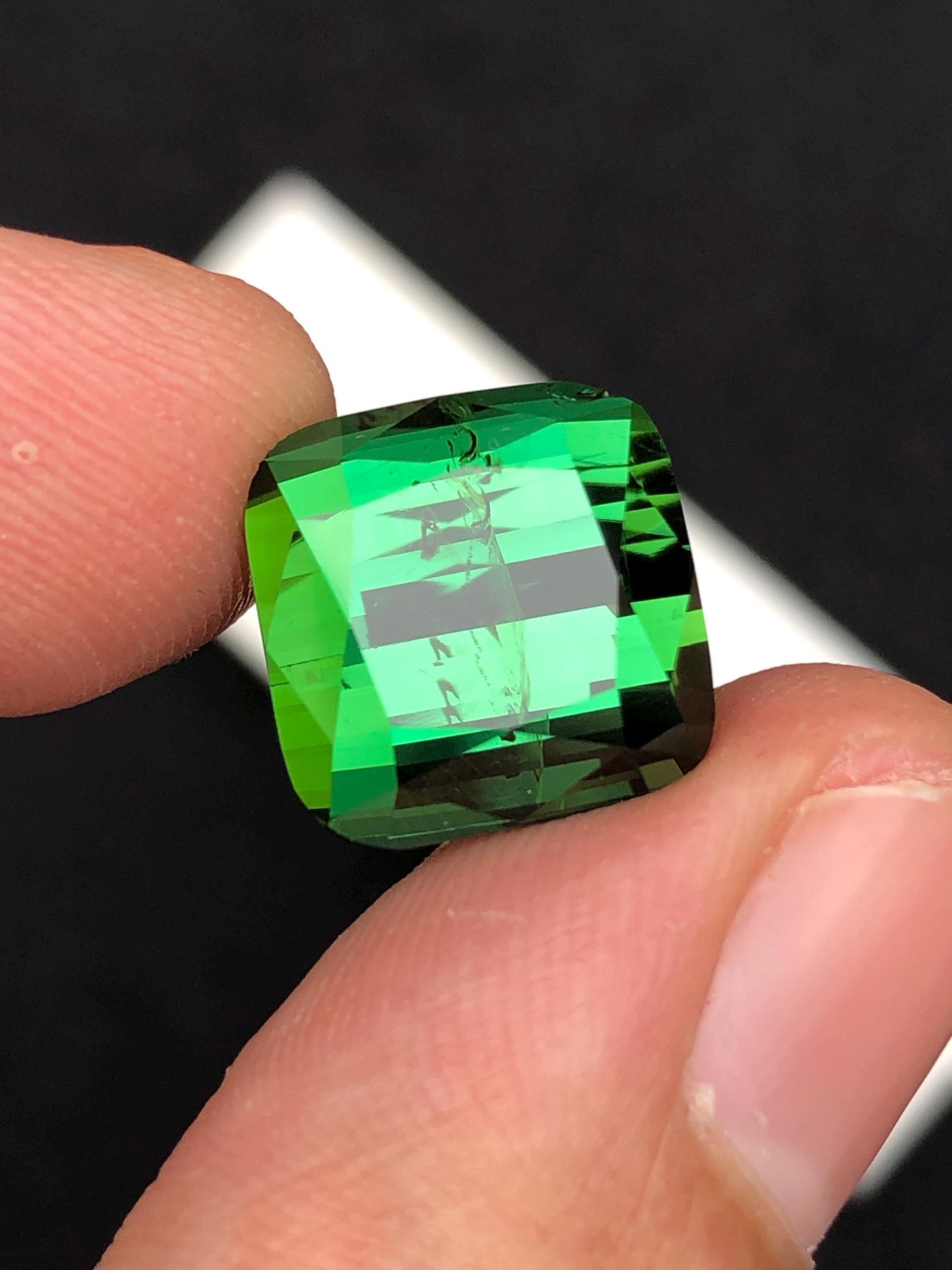 Green Tourmaline Faceted 13.00 ct – Forest Afghan Collector Gem