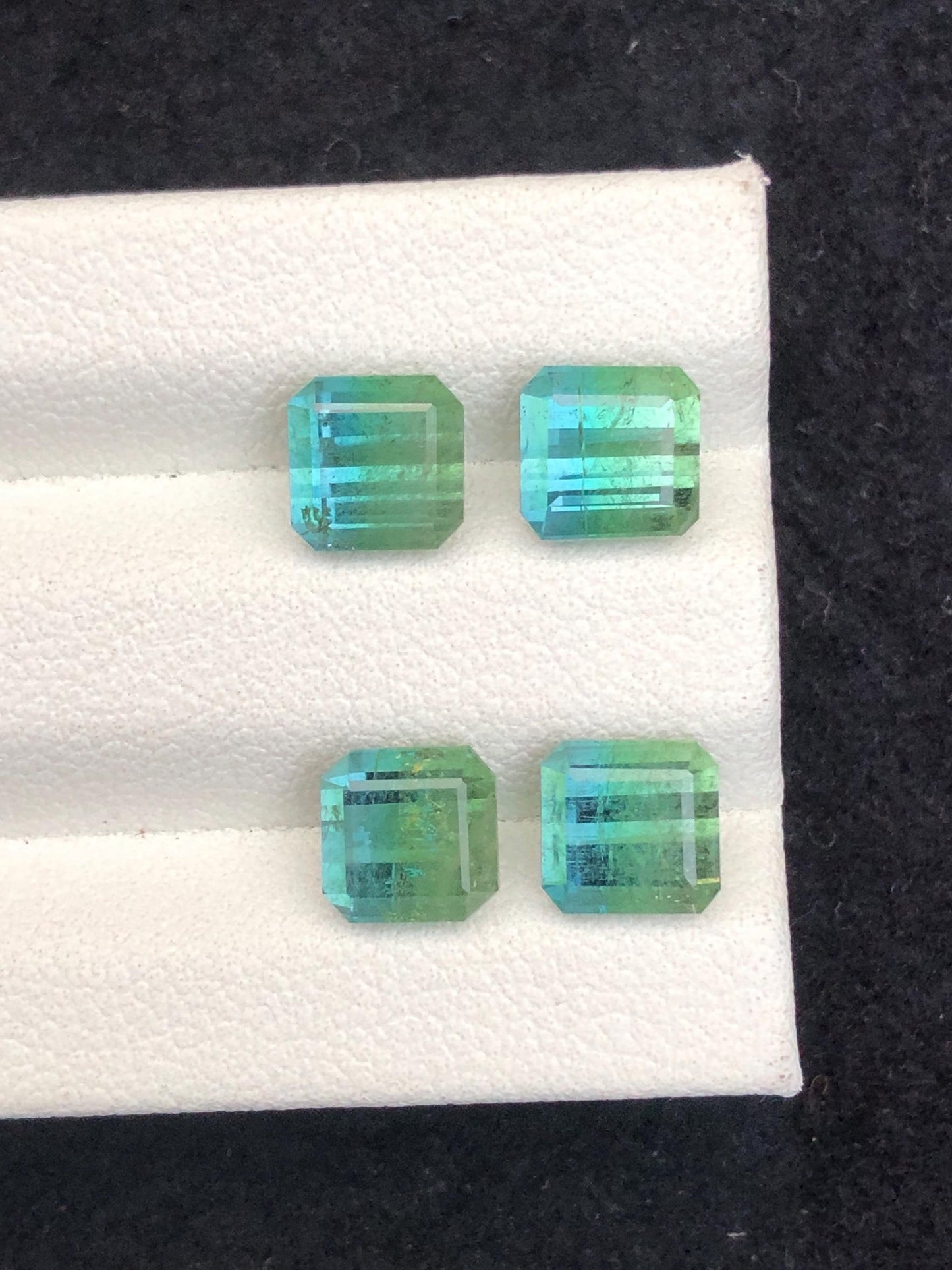 Bi Colour Tourmaline Faceted Pair 6.75 ct – Unique Natural Afghan Gems