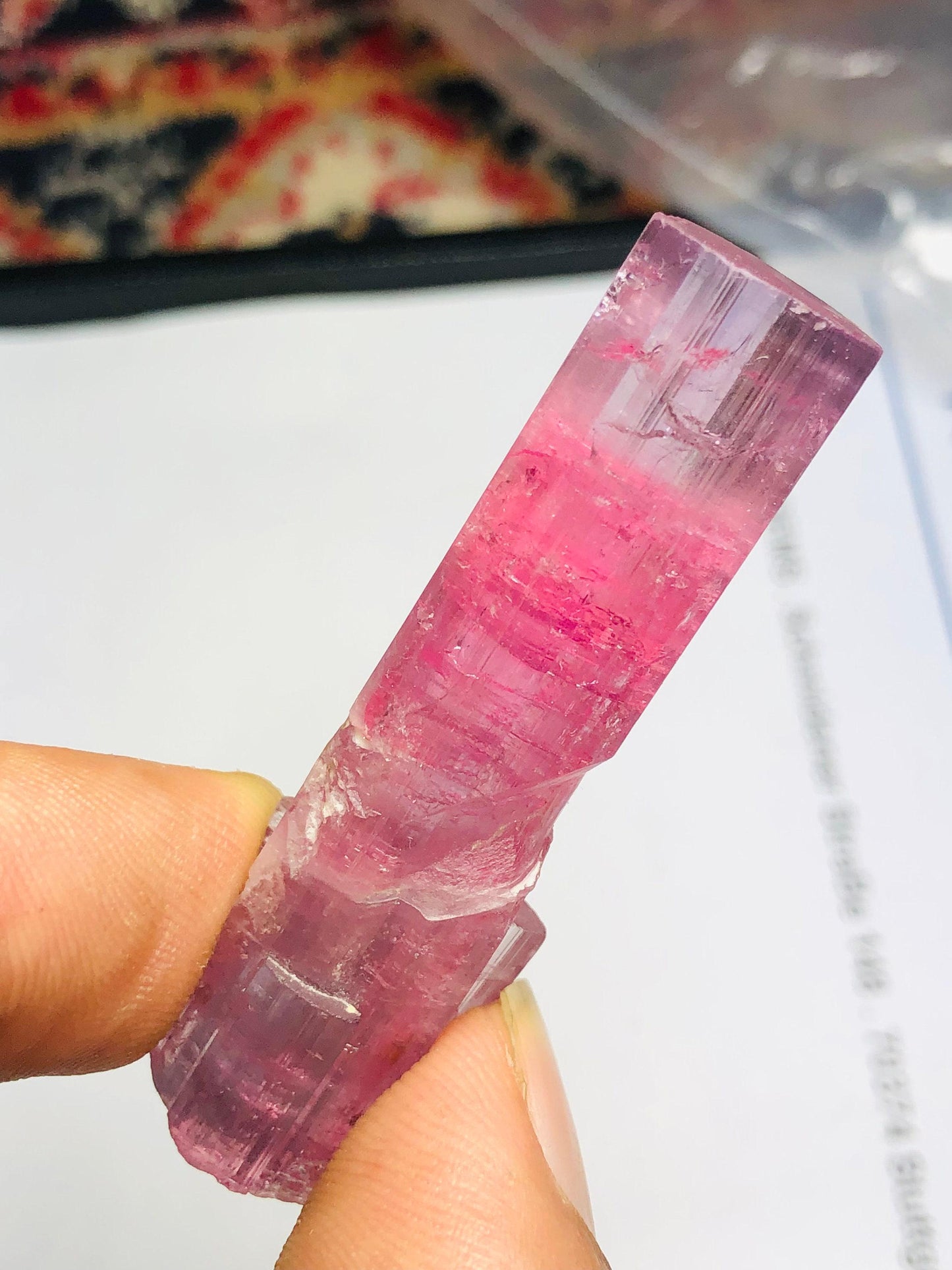 Bi Colour Tourmaline Crystal 20.50 g – Afghan Display Specimen