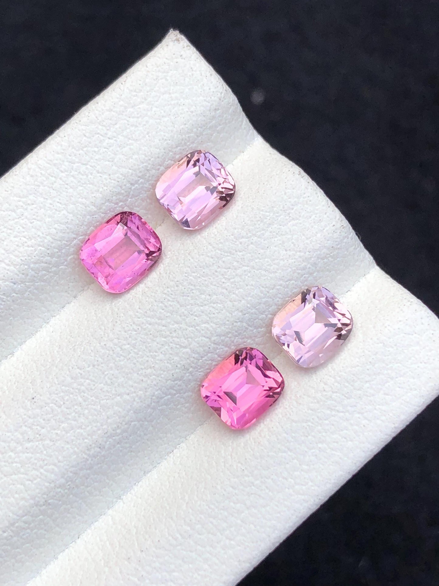Pink Tourmaline Faceted Pair 3.25 ct – Clean Matched Stones for Jewelry