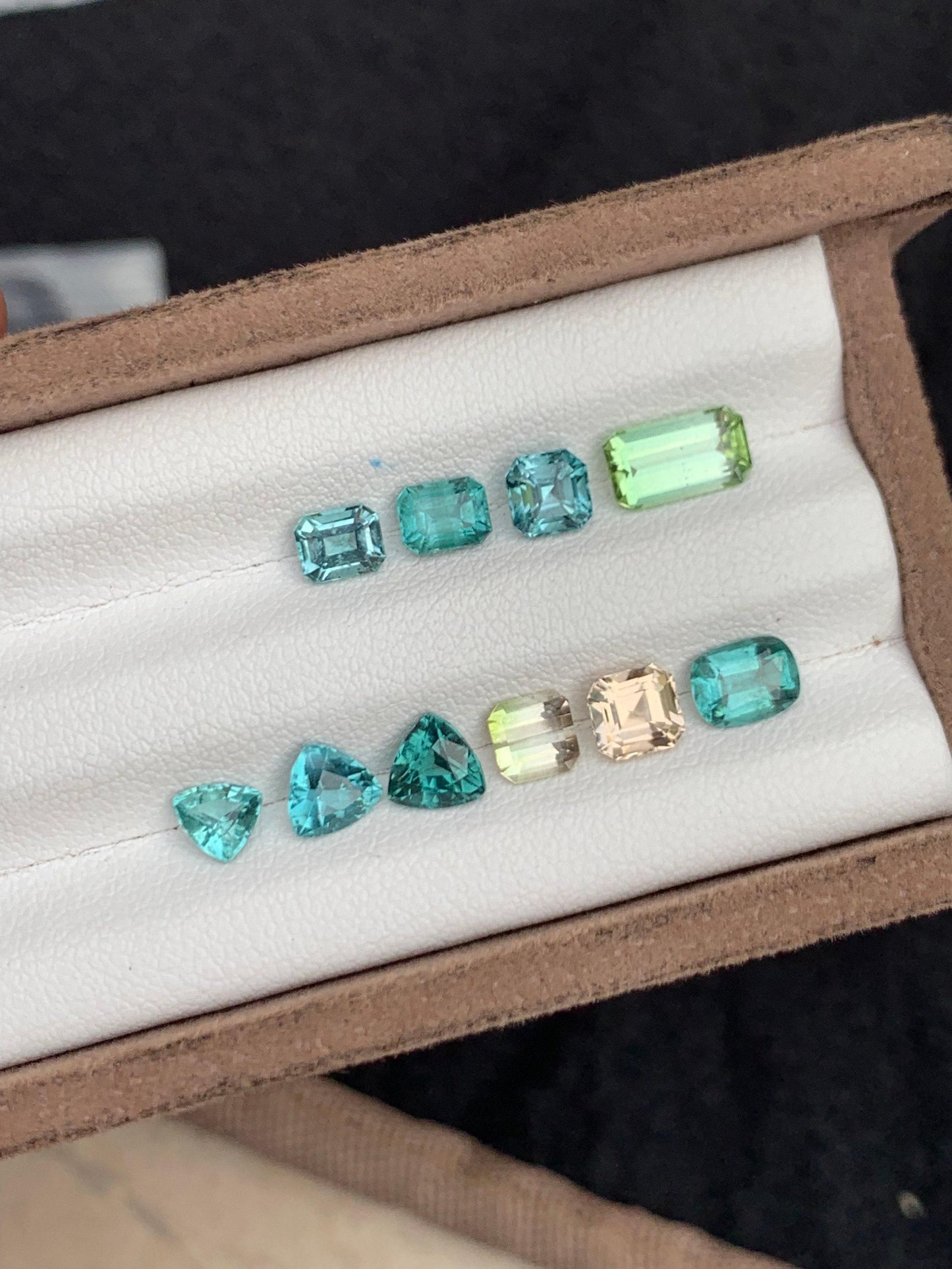 Blue Tourmaline Faceted Lot 6 ct - Loose Stones for Jewelry Design