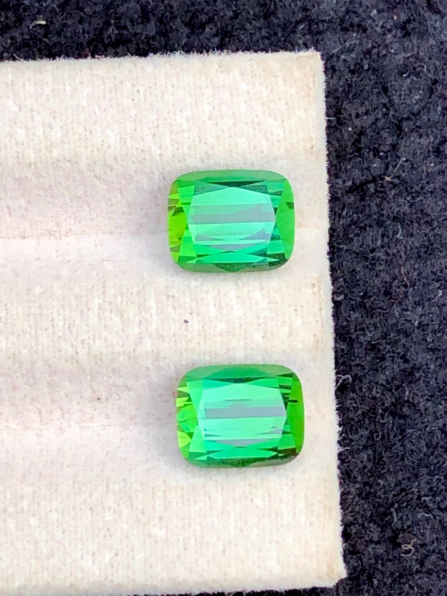 Green Tourmaline Pair 5.45 ct - Matching Stones for Jewelry Designers