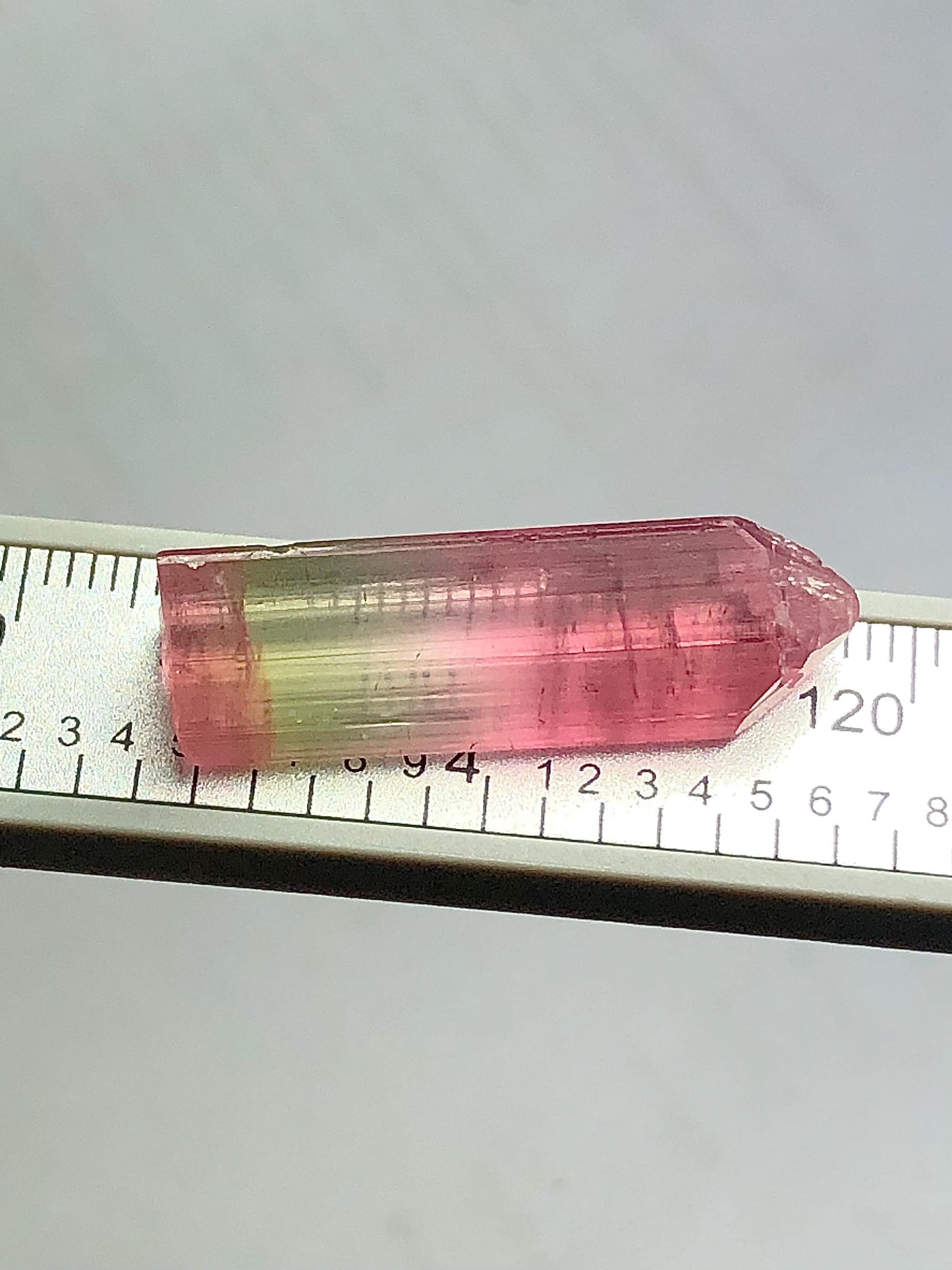 Tri Colour Tourmaline Crystal 17.35 ct - Collector Gemstone with Natural Beauty