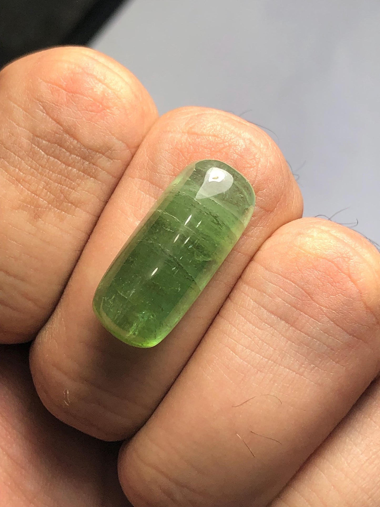 Tourmaline Cabochon 20.50 ct - Flat Back Gem for Healing Energy Jewelry