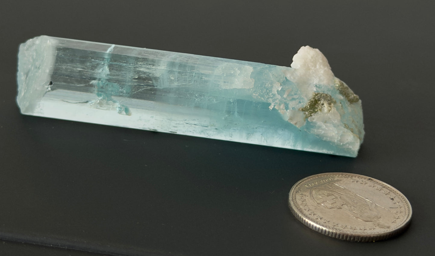 Blue Aquamarine Crystal Specimen 38.11g – Shigar Pakistan Natural Beryl