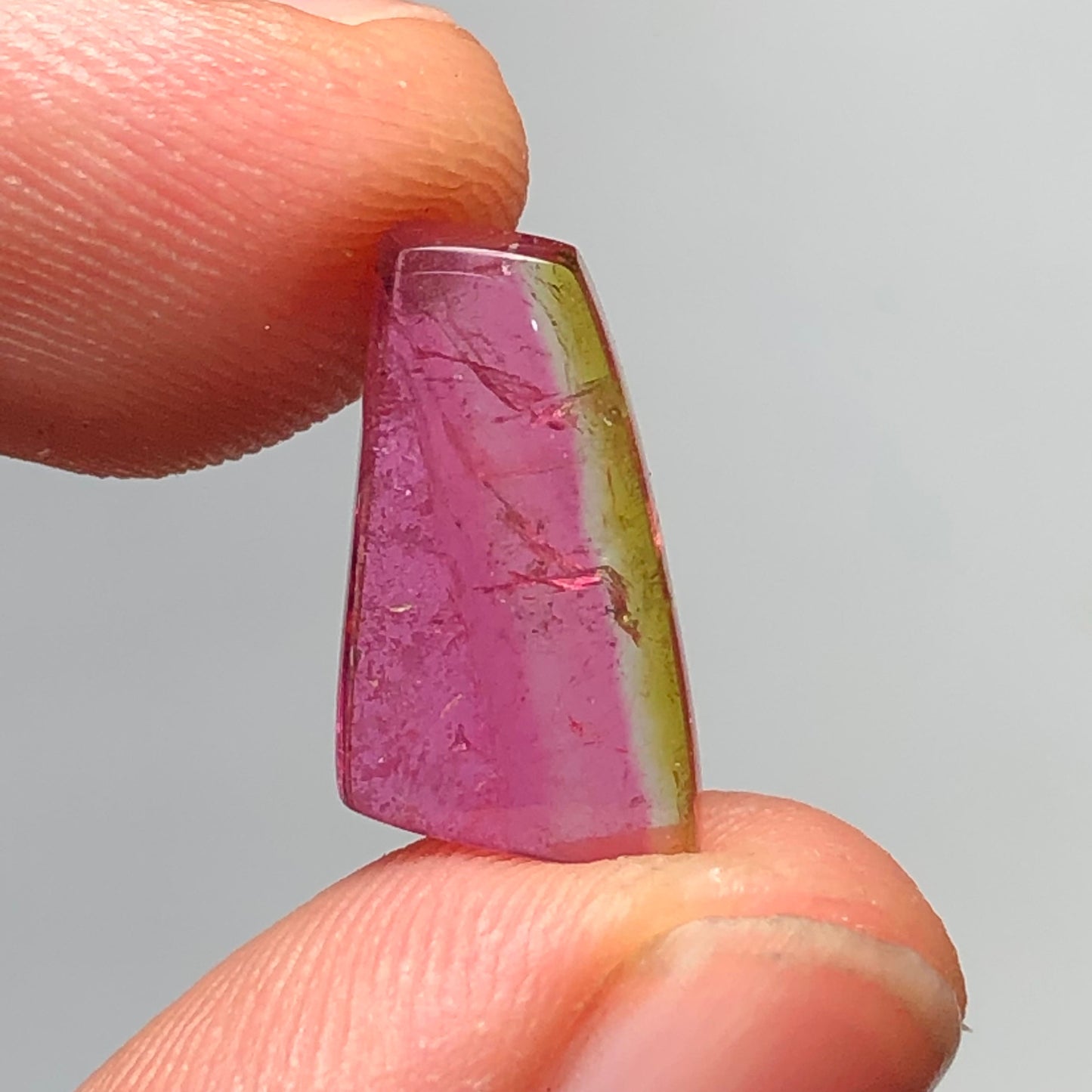 Watermelon tourmaline cabochon
