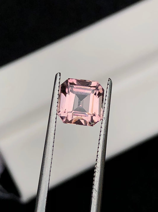 1.90 carat stunning faceted pink tourmaline from Afghanistan 6*6*5mm pink tourmaline,tourmaline,blue tourmaline,jewellery,tourmaline ring