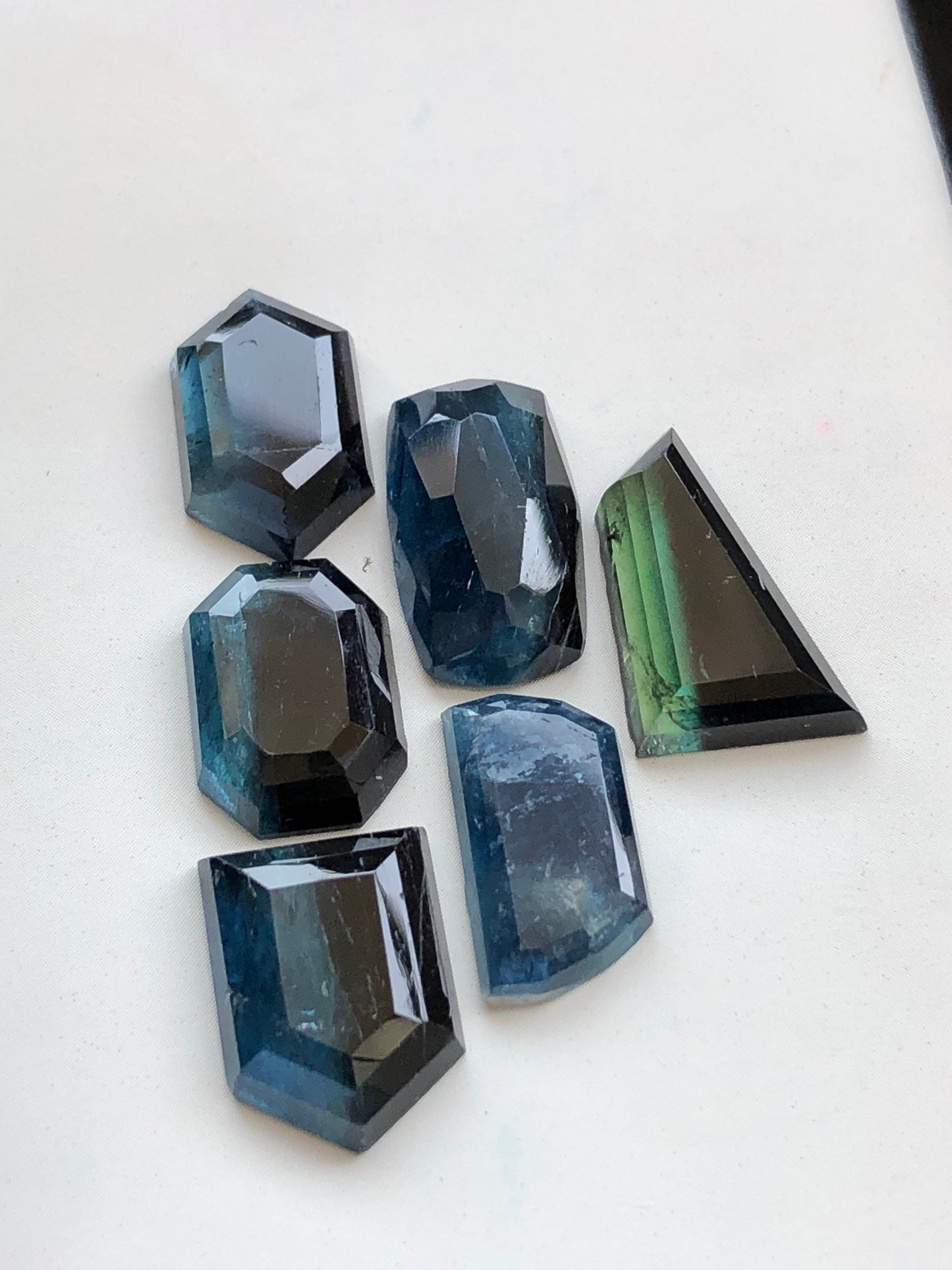 37 carats natural afghani tourmaline rose cut lot available