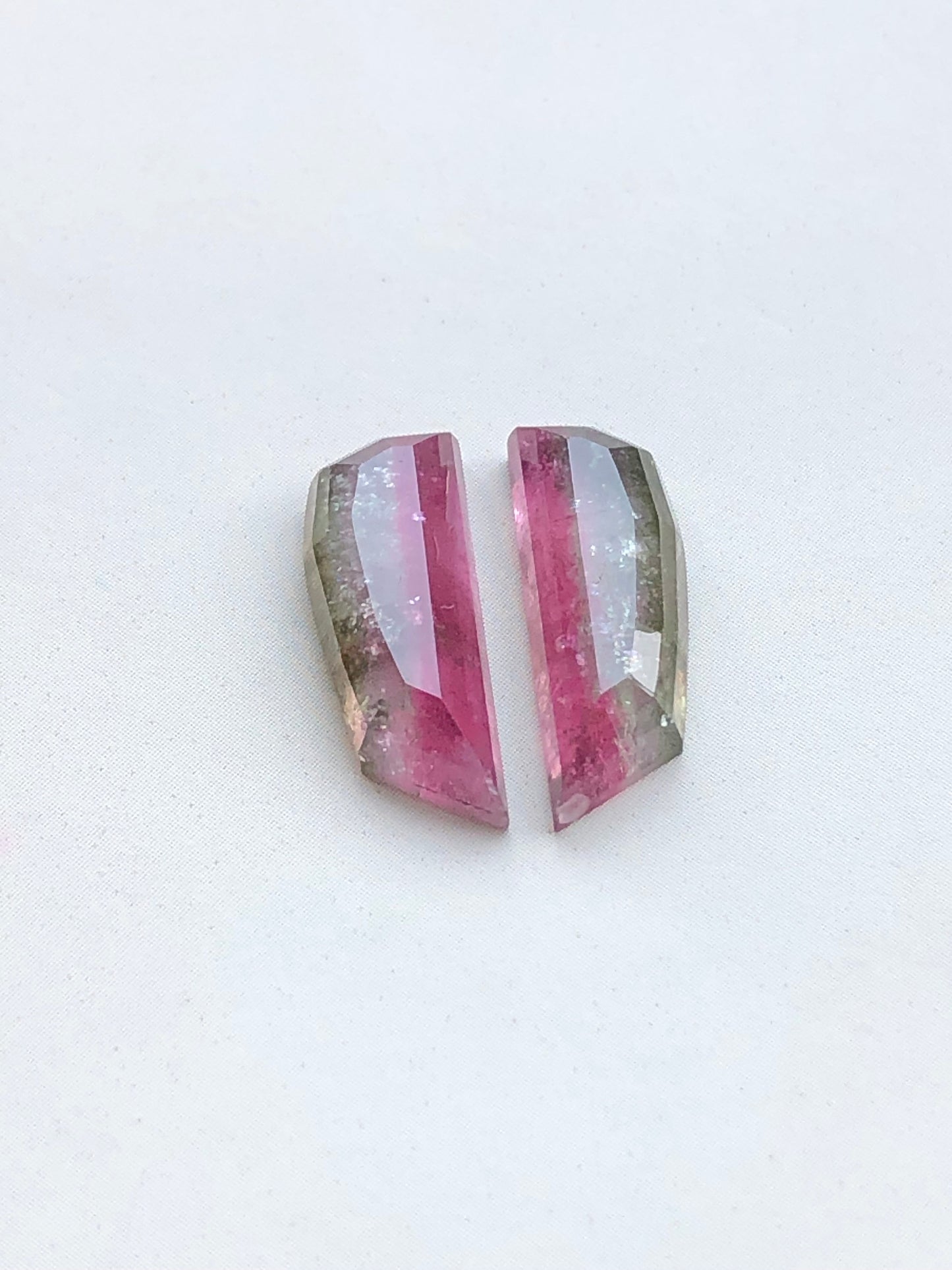 8 carats tourmaline pairs available natural loose gemstone flat back perfect for earrings